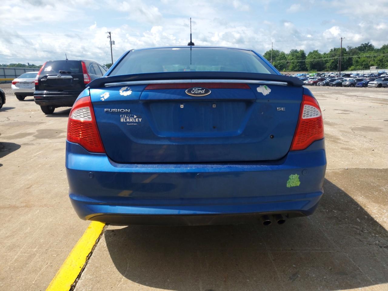 2012 Ford Fusion Se Blue vin: 3FAHP0HA4CR123242