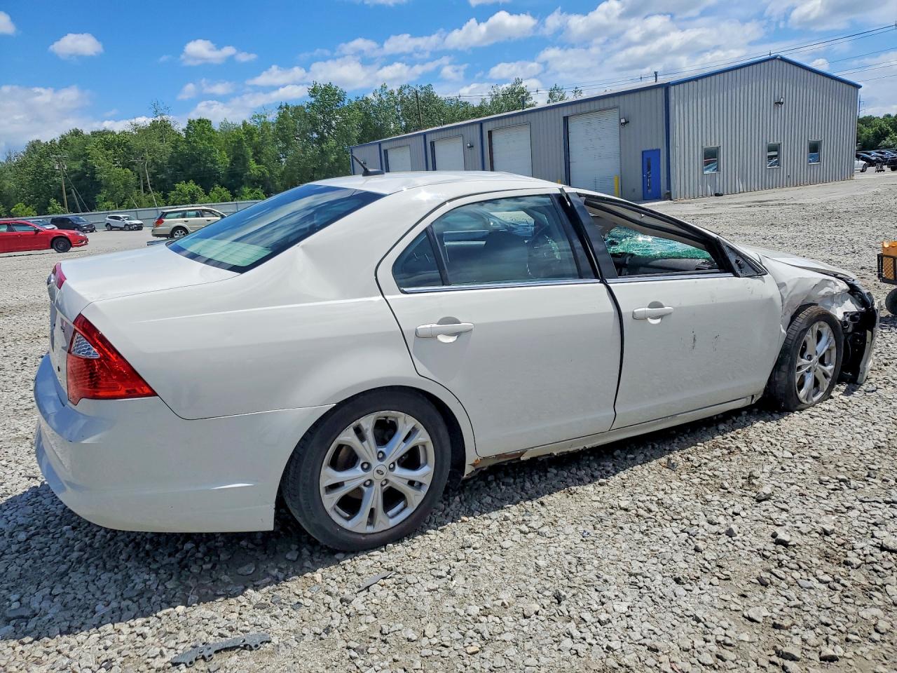 2012 Ford Fusion Se White vin: 3FAHP0HA4CR164941