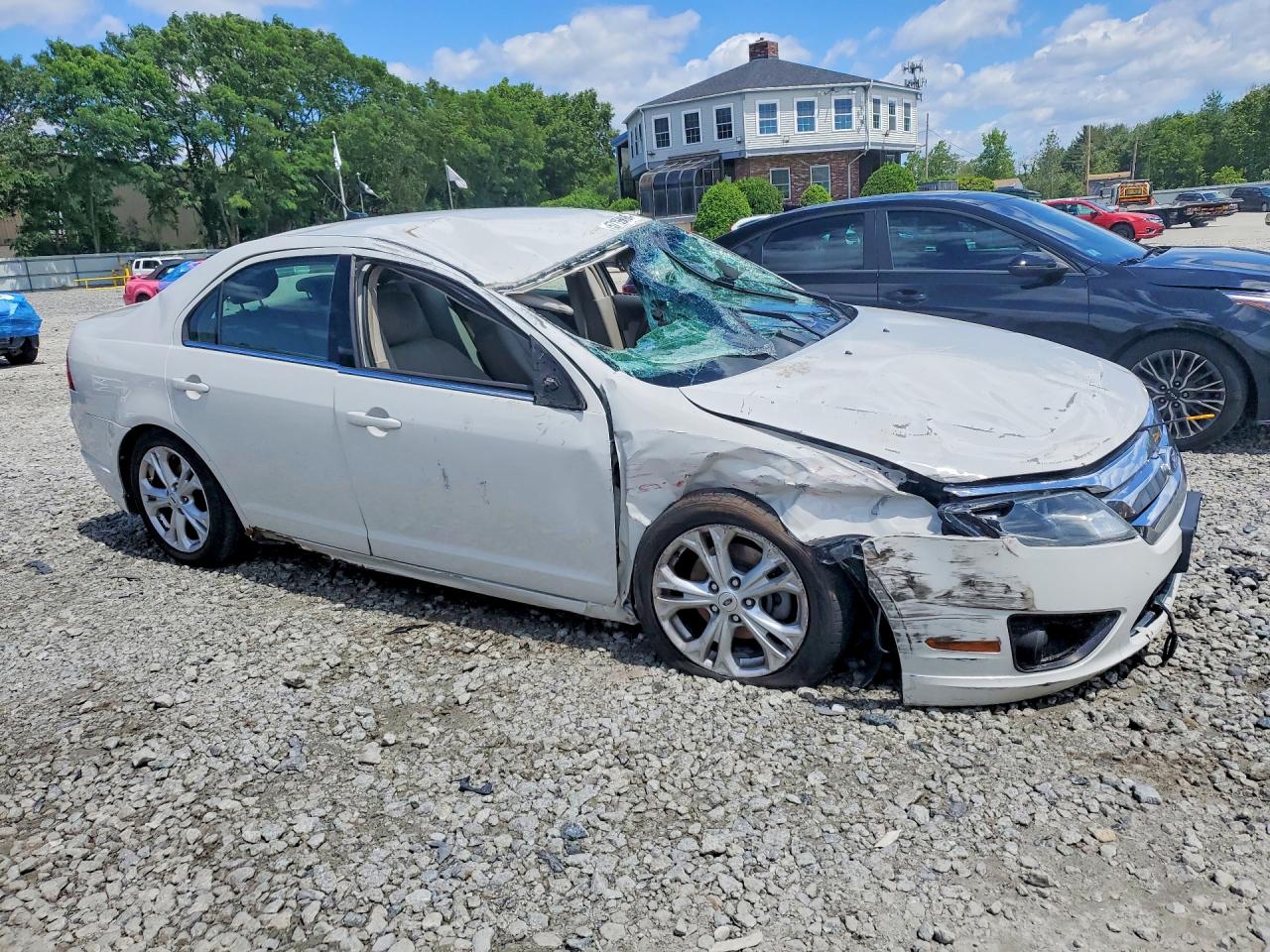 2012 Ford Fusion Se White vin: 3FAHP0HA4CR164941