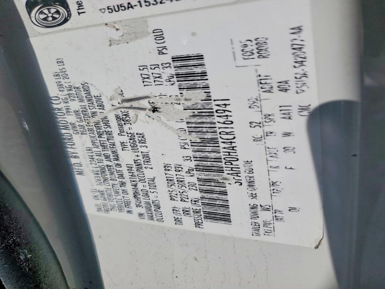 2012 Ford Fusion Se White vin: 3FAHP0HA4CR164941