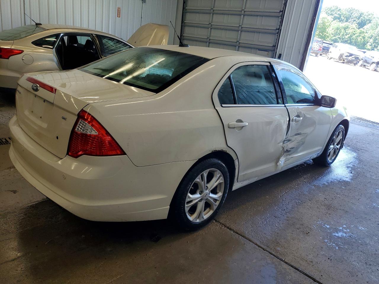 2012 Ford Fusion Se White vin: 3FAHP0HA4CR168522