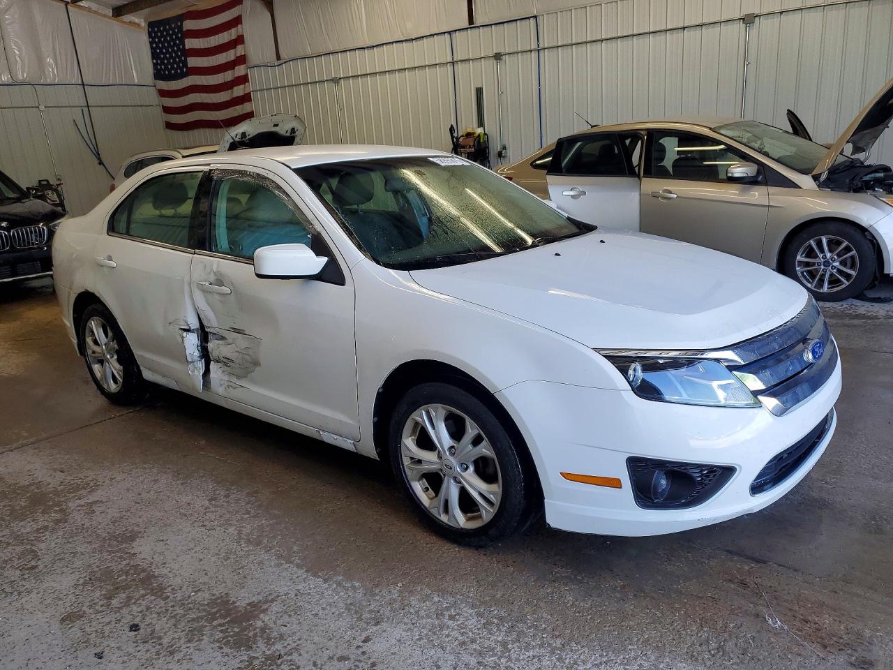 2012 Ford Fusion Se White vin: 3FAHP0HA4CR168522
