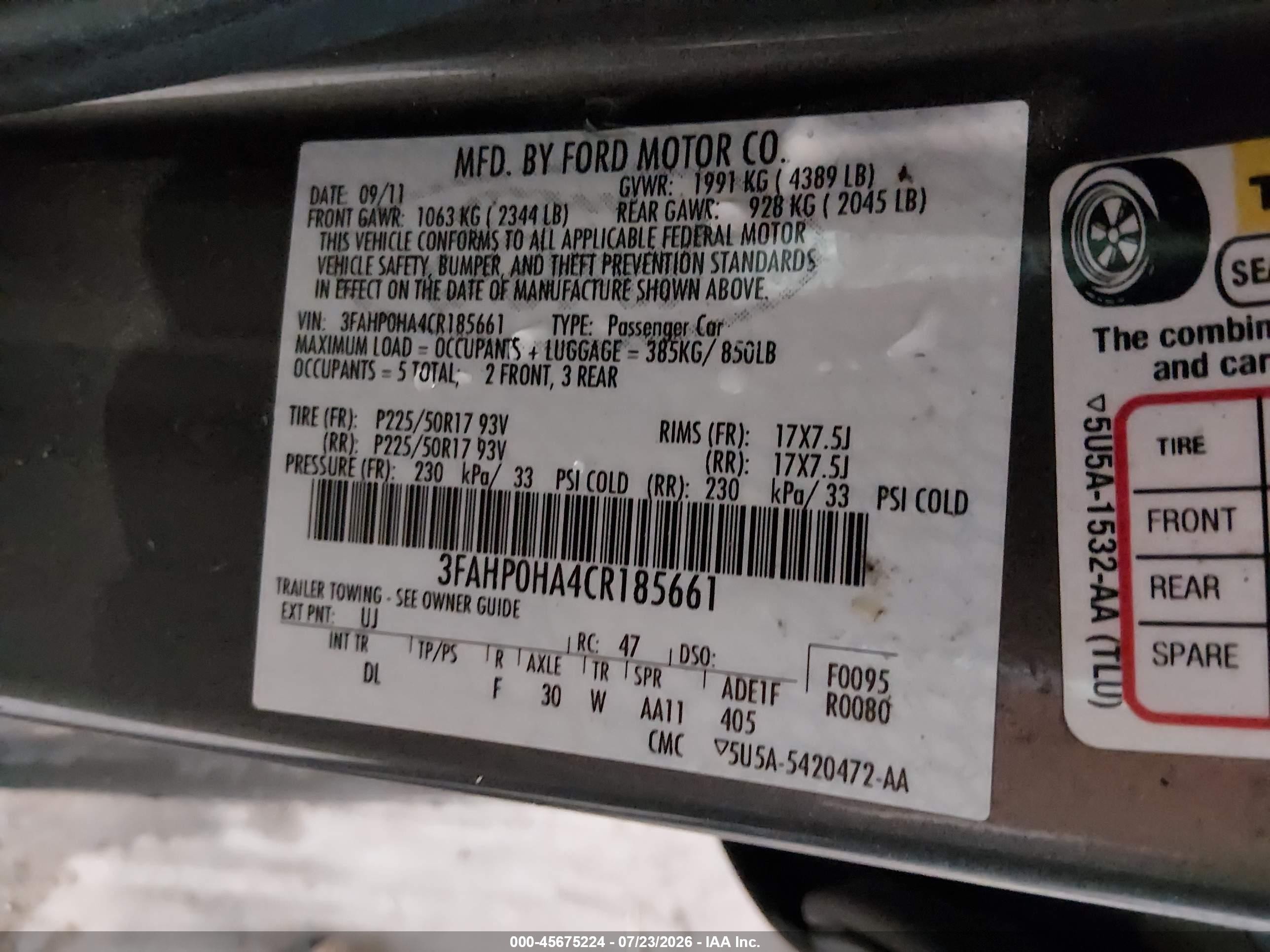 2012 Ford Fusion Se Gray vin: 3FAHP0HA4CR185661