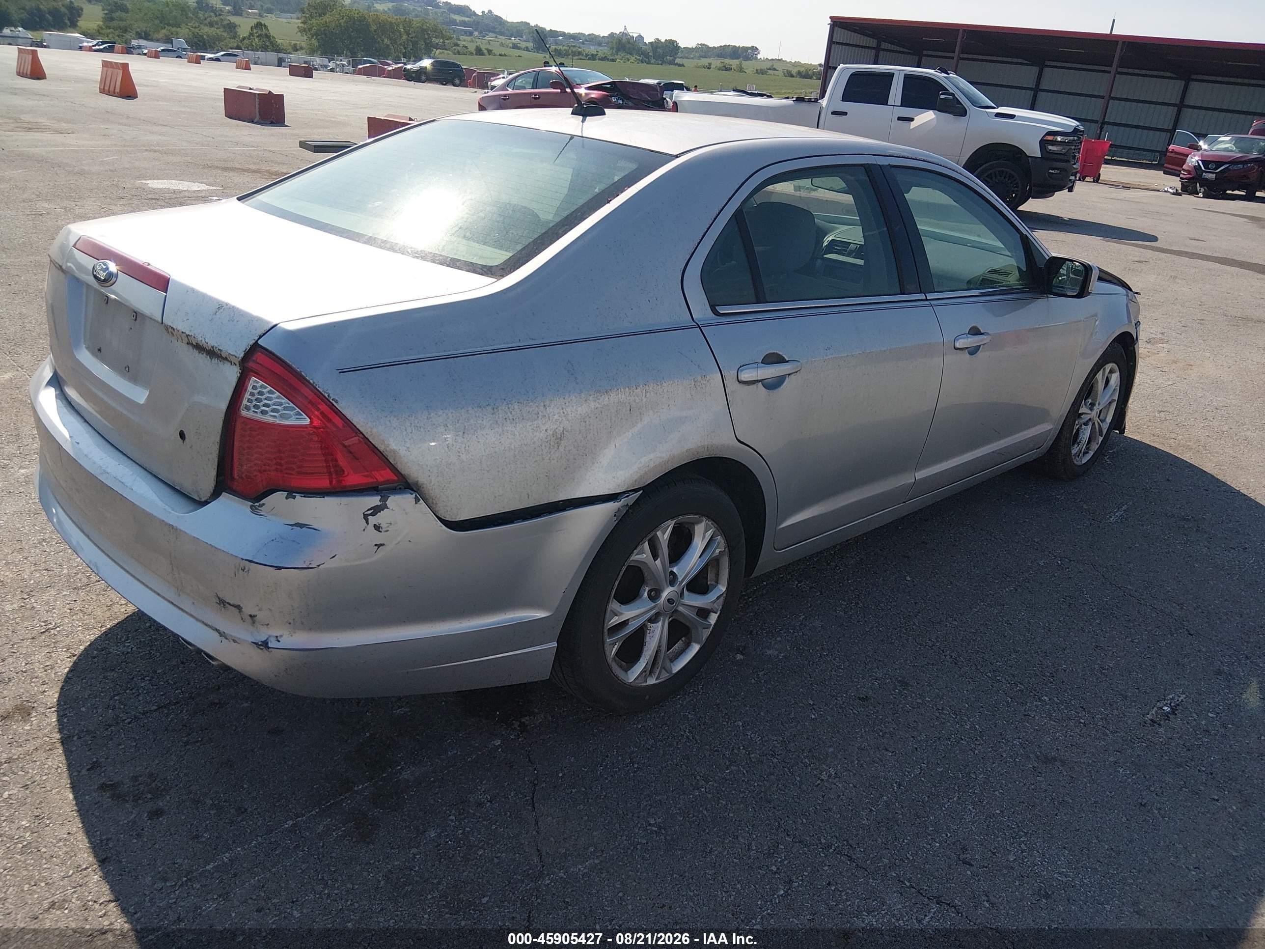2012 Ford Fusion Se Silver vin: 3FAHP0HA4CR201292