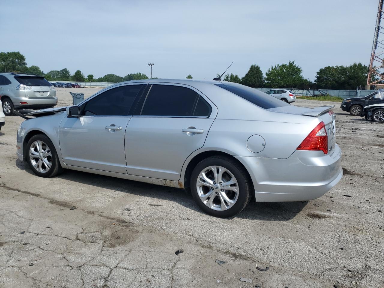 2012 Ford Fusion Se Silver vin: 3FAHP0HA4CR204046