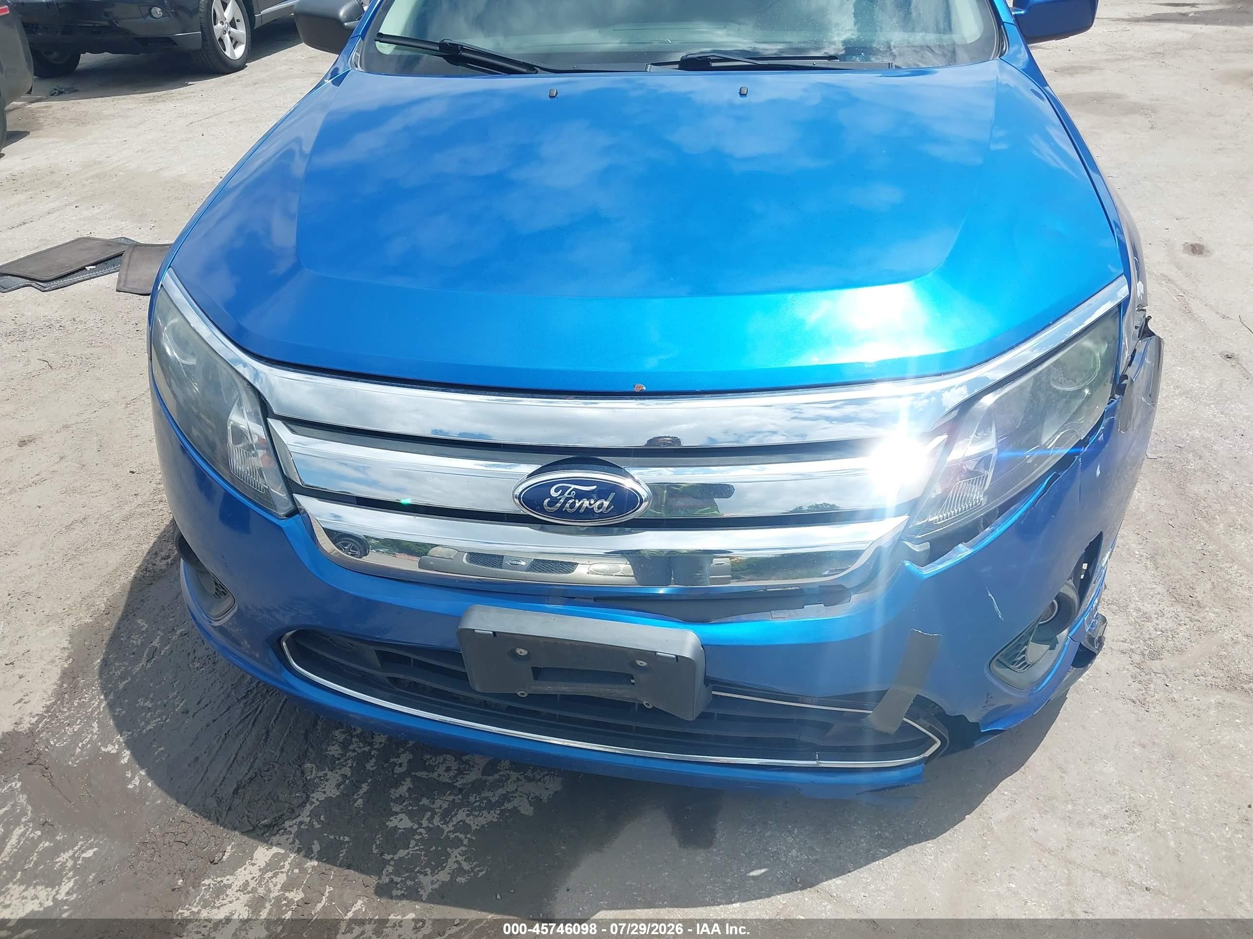 2012 Ford Fusion Se Blue vin: 3FAHP0HA4CR216441