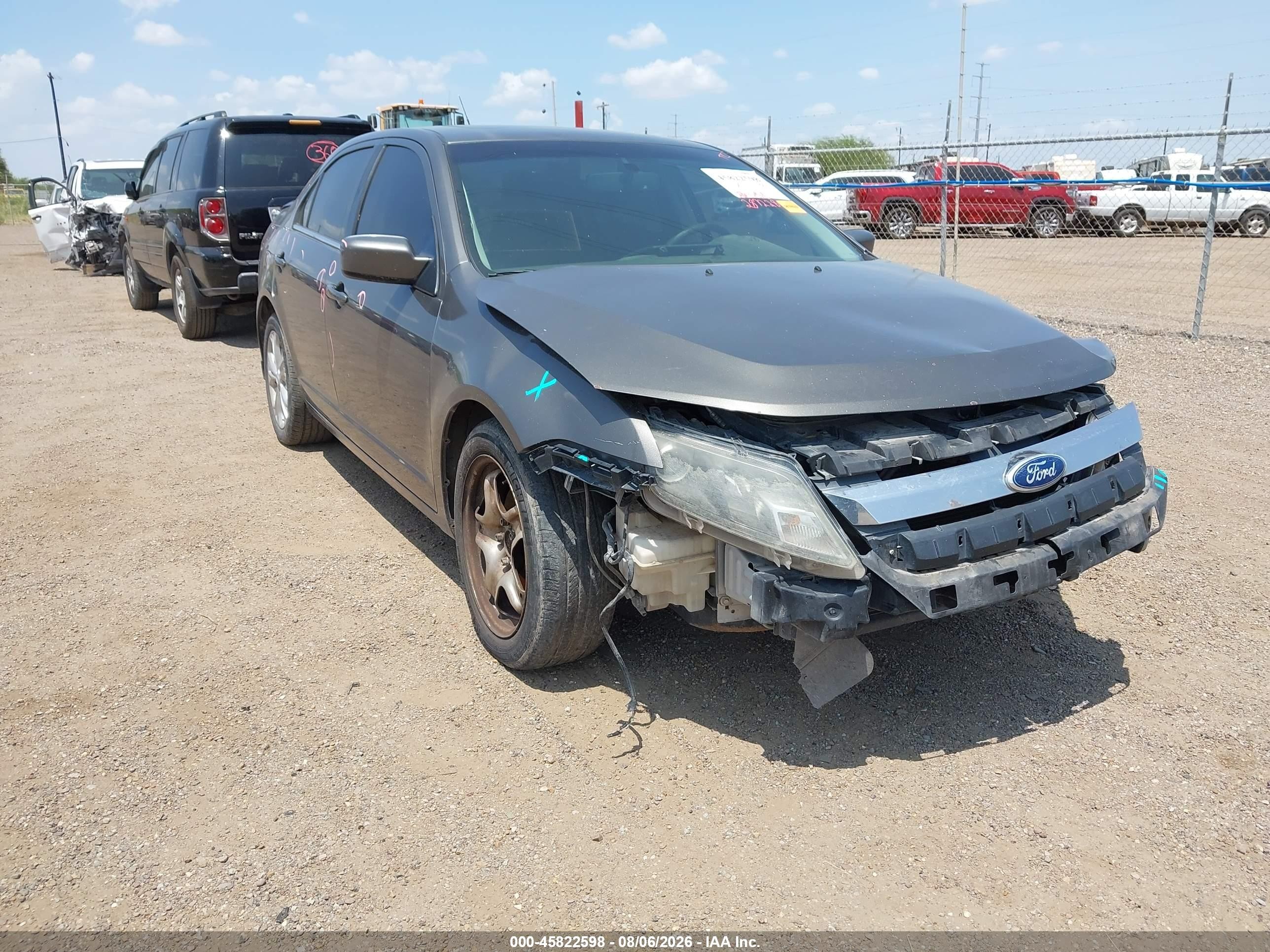 2012 Ford Fusion Se Gray vin: 3FAHP0HA4CR228847