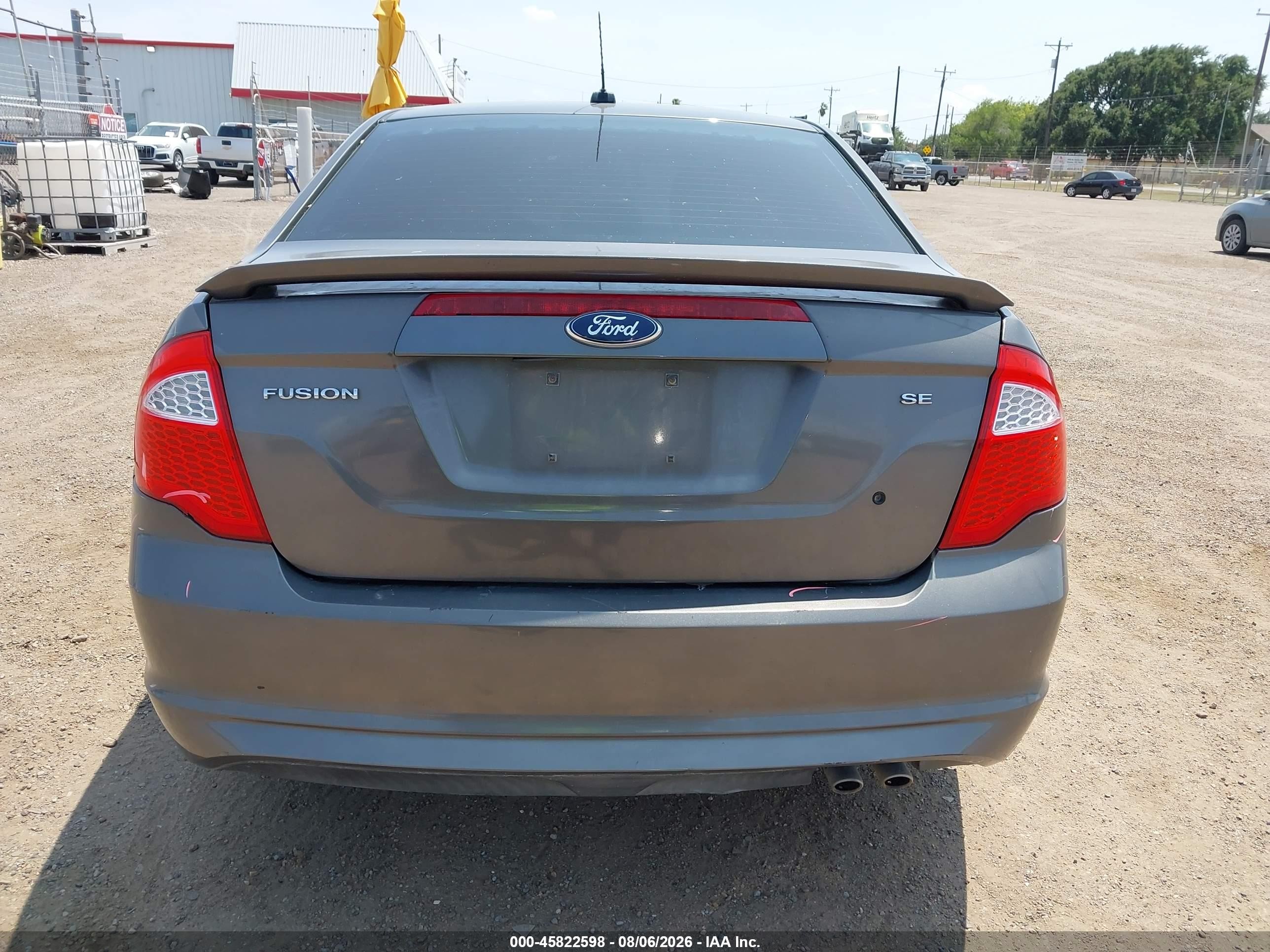 2012 Ford Fusion Se Gray vin: 3FAHP0HA4CR228847