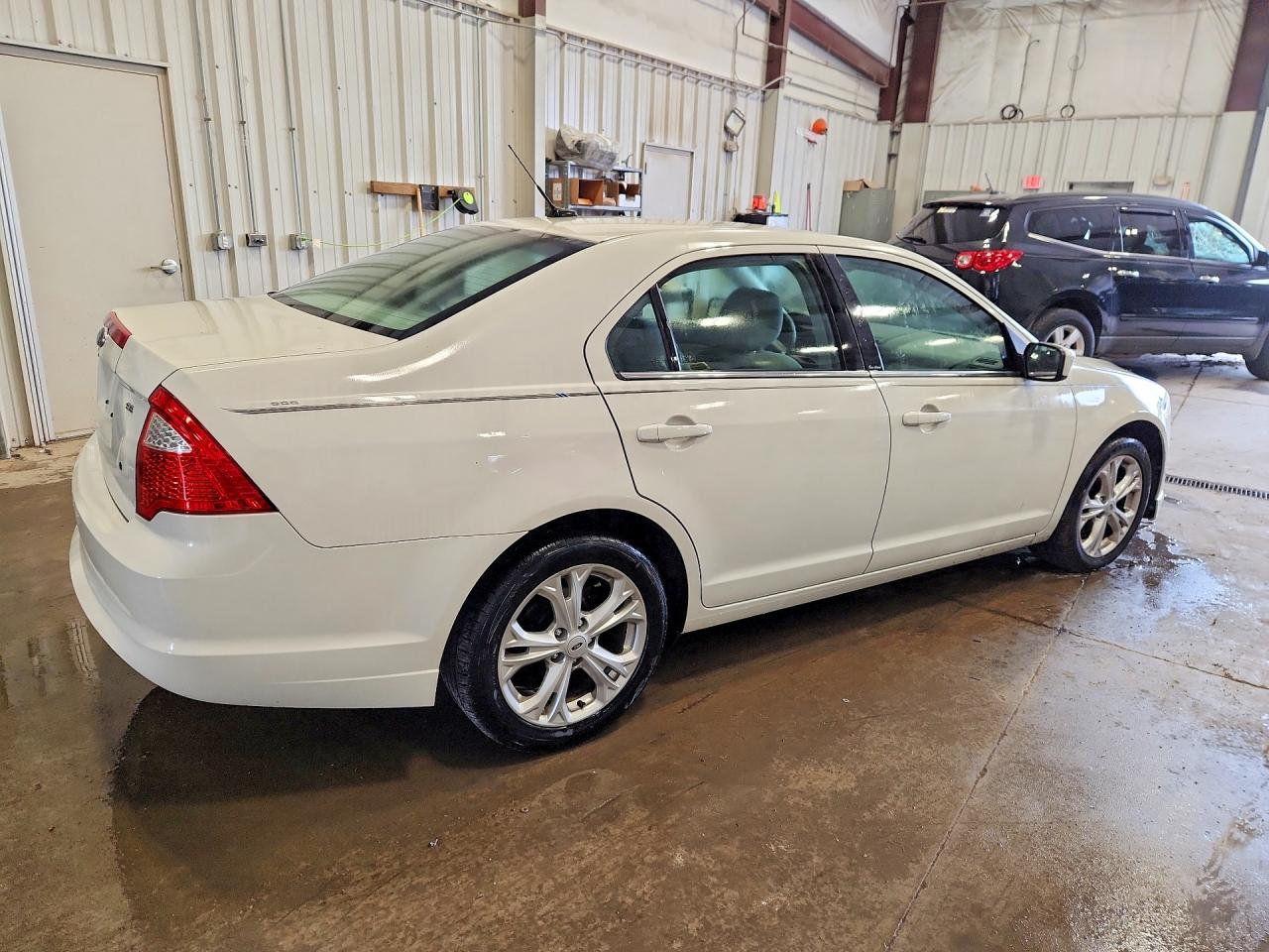 2012 Ford Fusion Se White vin: 3FAHP0HA4CR233286