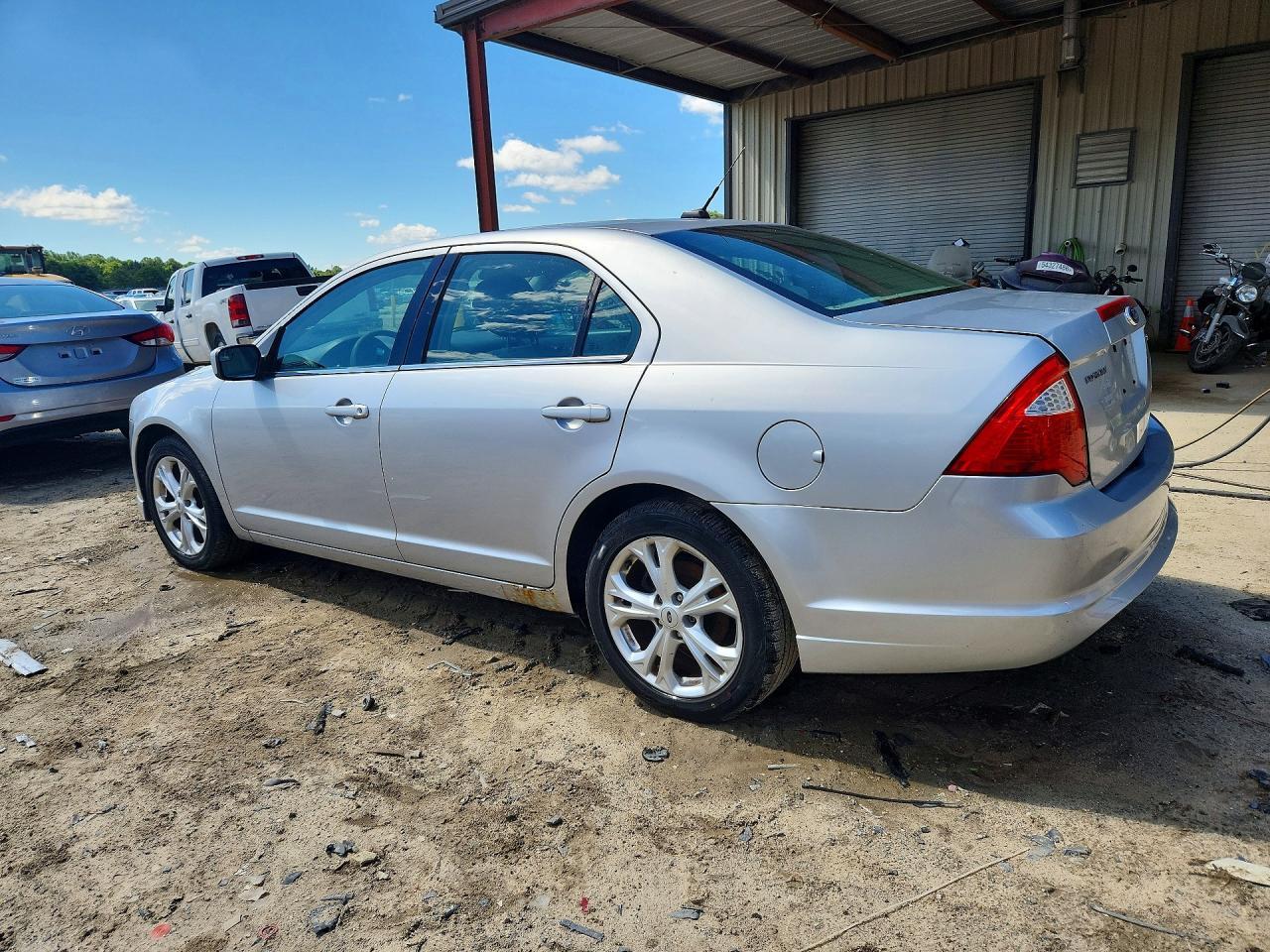 2012 Ford Fusion Se Silver vin: 3FAHP0HA4CR235586