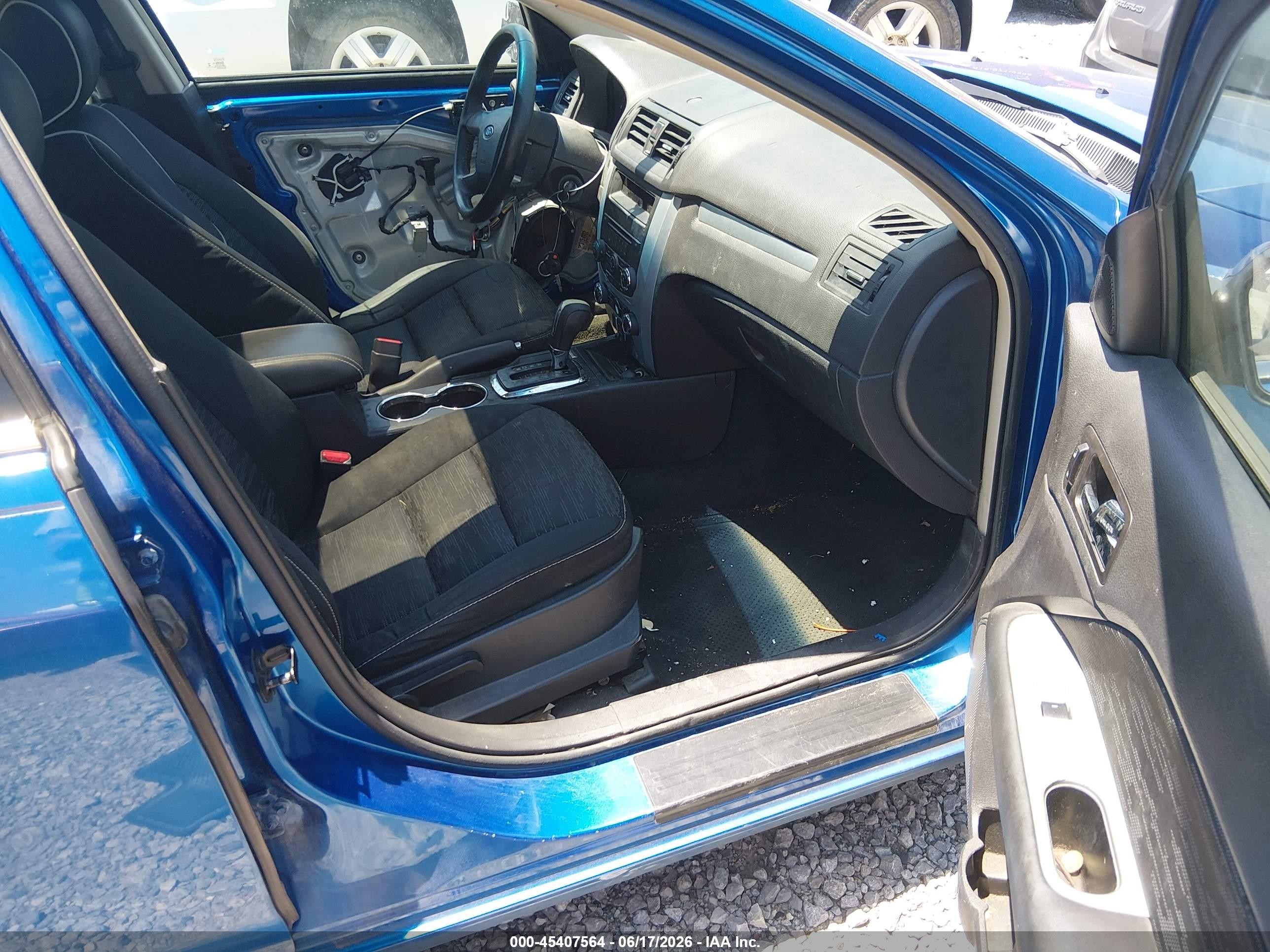 2012 Ford Fusion Se Blue vin: 3FAHP0HA4CR237015