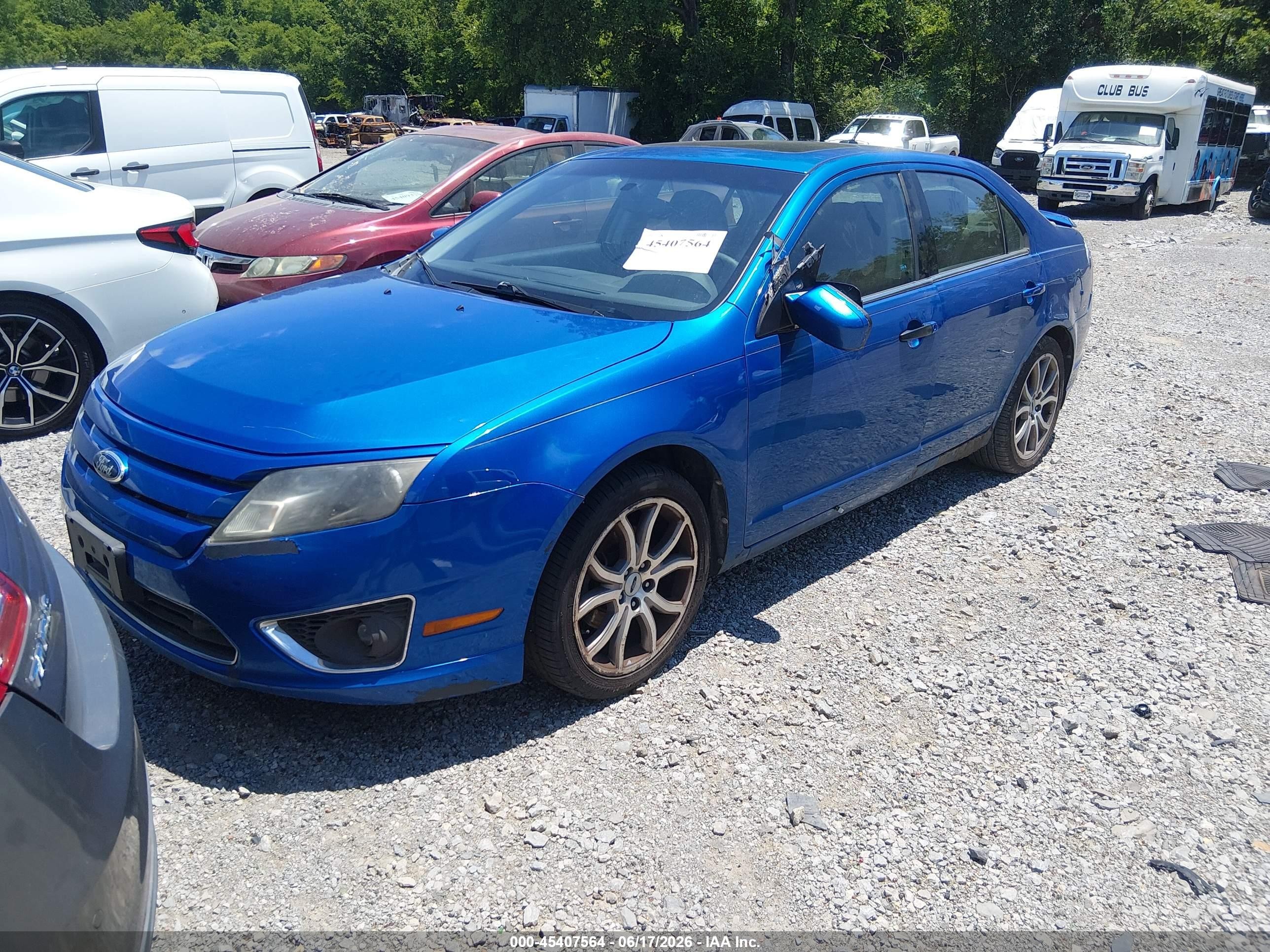 2012 Ford Fusion Se Blue vin: 3FAHP0HA4CR237015