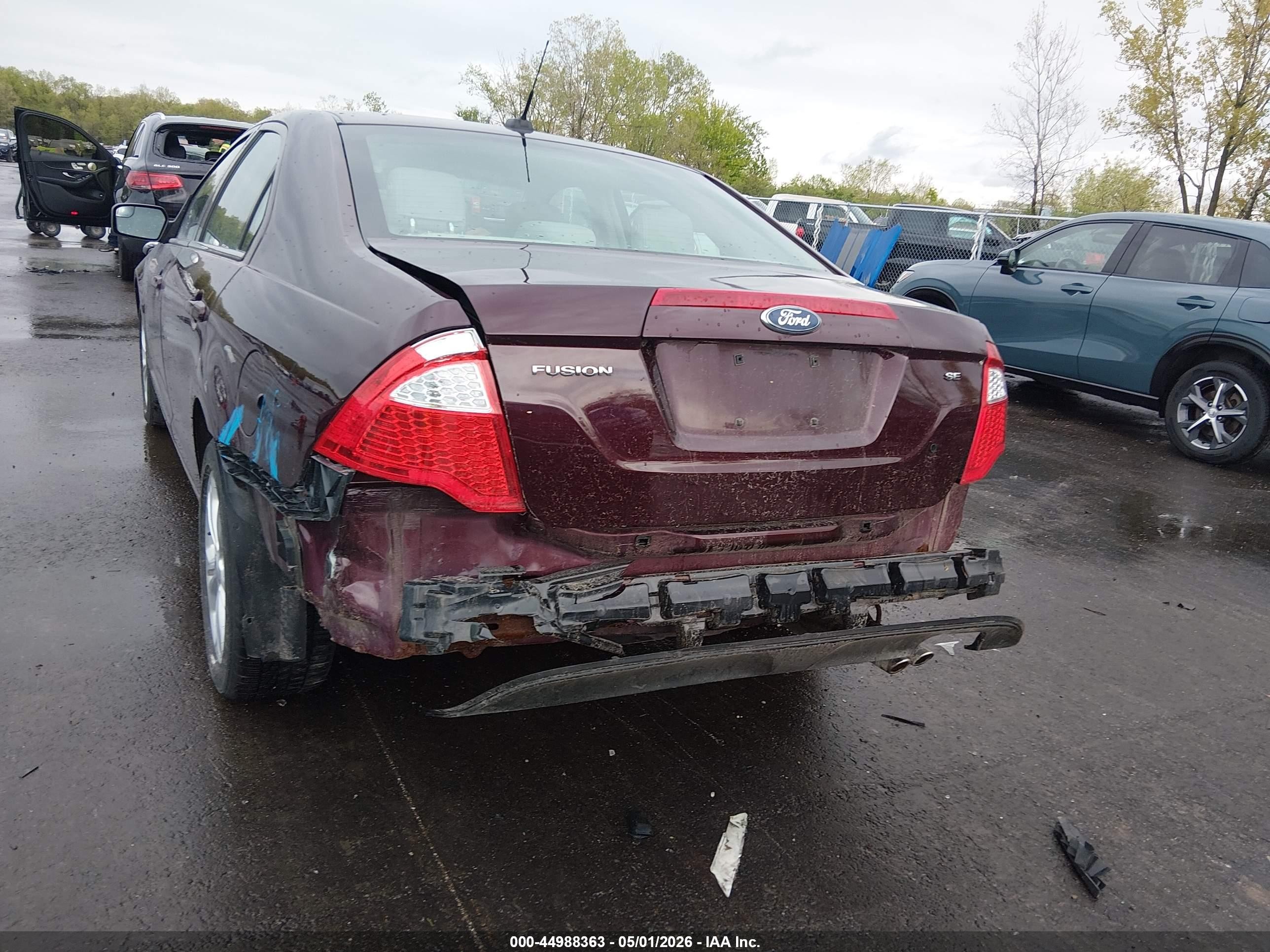 2012 Ford Fusion Se Maroon vin: 3FAHP0HA4CR293827