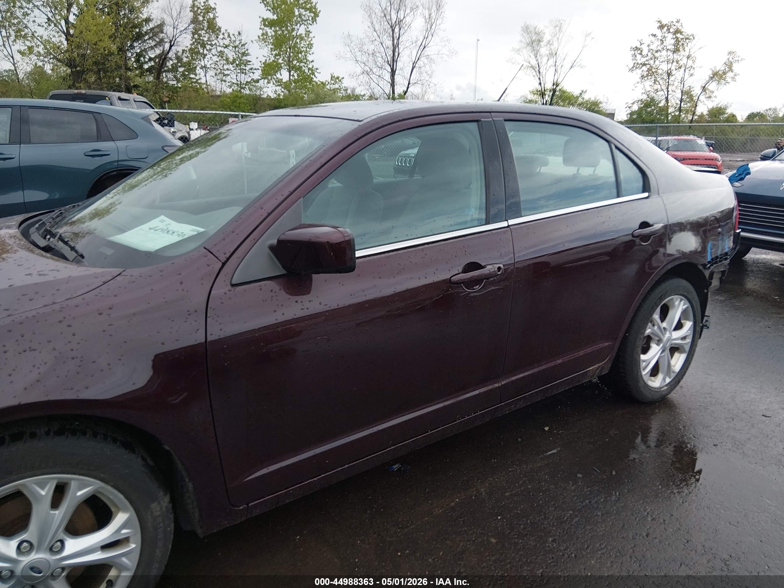2012 Ford Fusion Se Maroon vin: 3FAHP0HA4CR293827