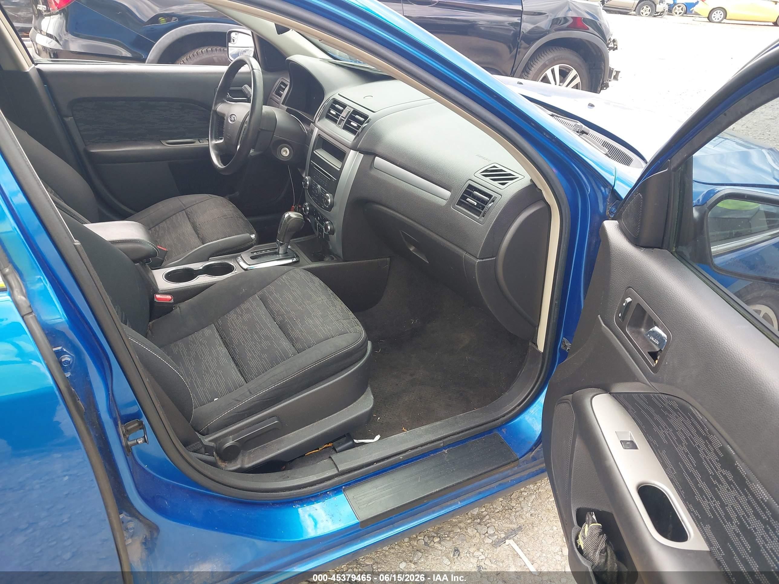 2012 Ford Fusion Se Blue vin: 3FAHP0HA4CR309704