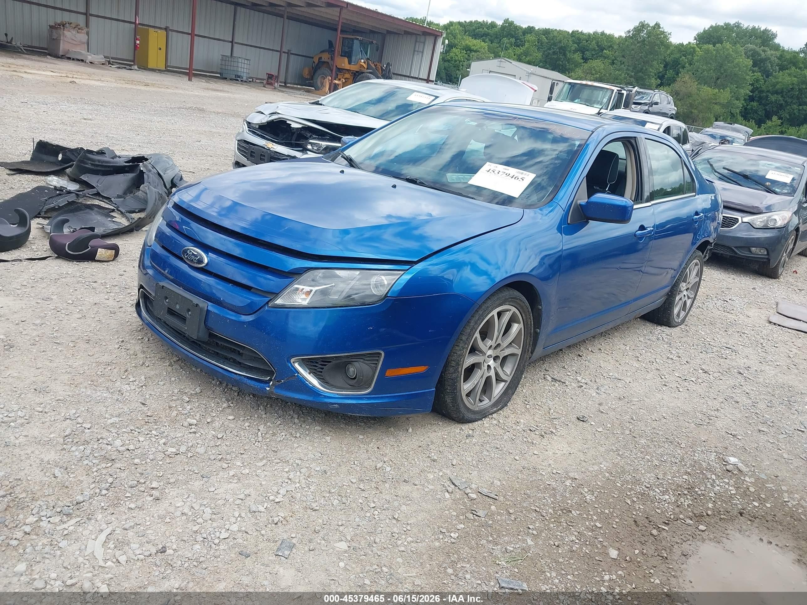 2012 Ford Fusion Se Blue vin: 3FAHP0HA4CR309704