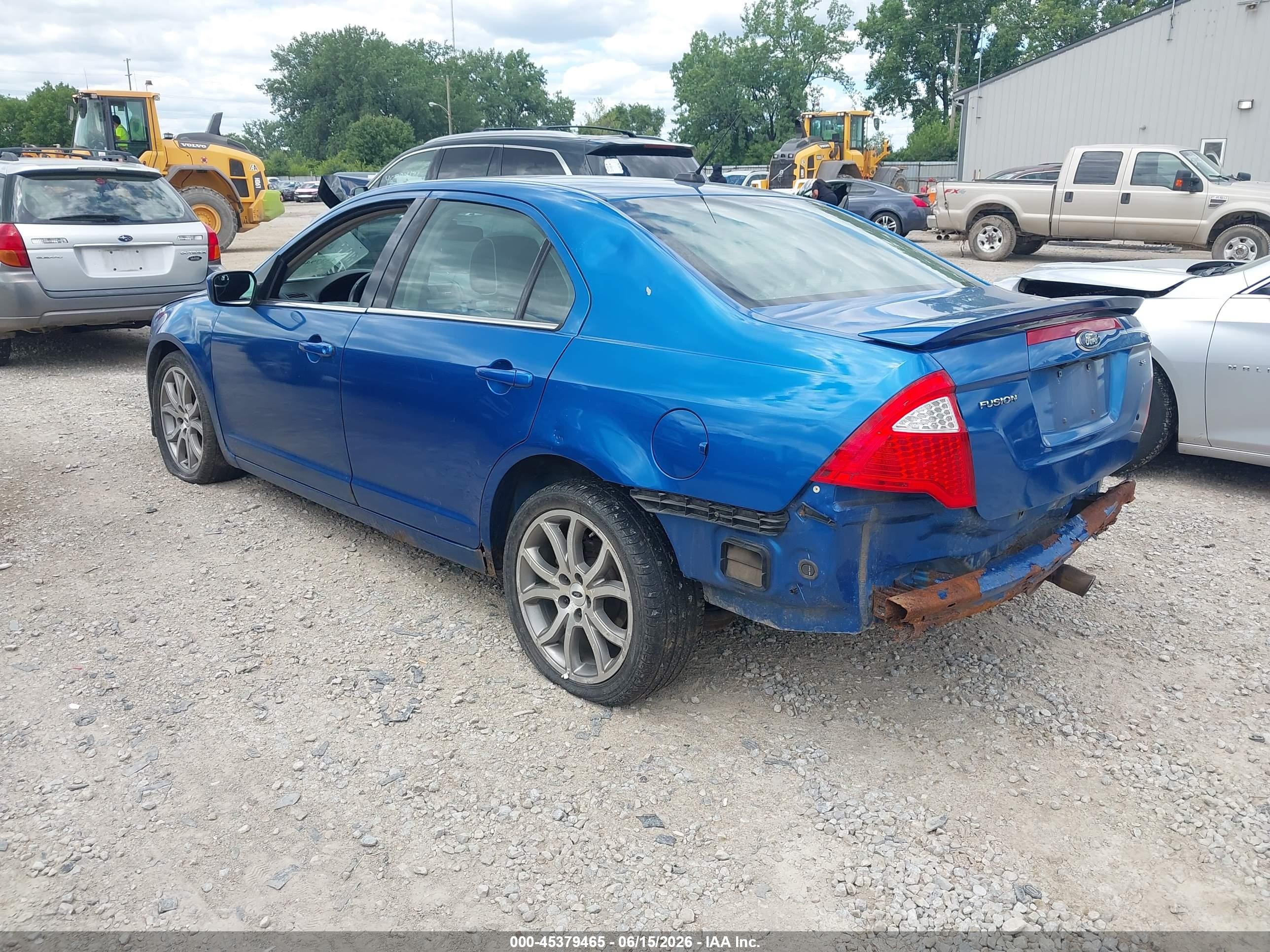 2012 Ford Fusion Se Blue vin: 3FAHP0HA4CR309704