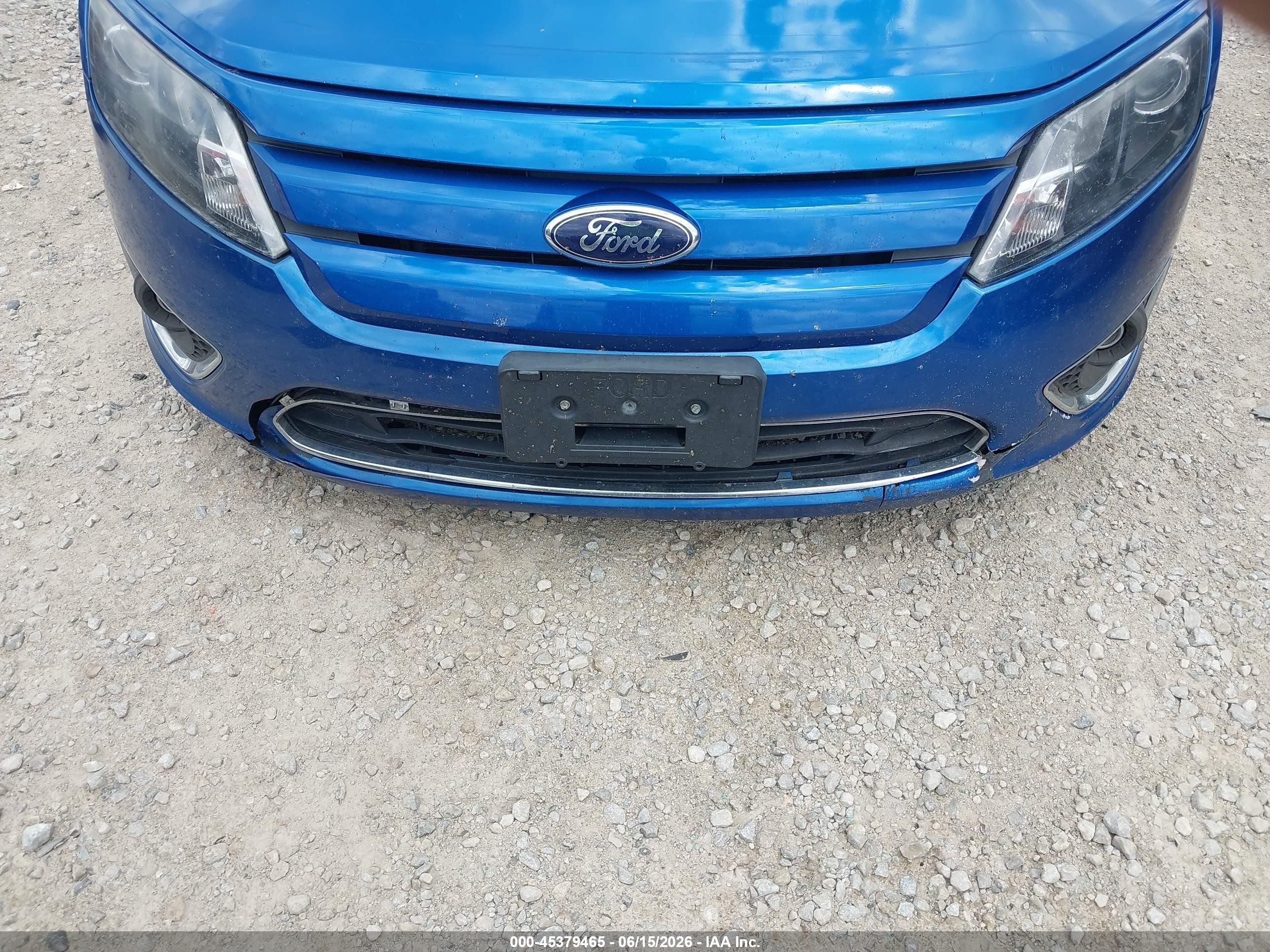 2012 Ford Fusion Se Blue vin: 3FAHP0HA4CR309704