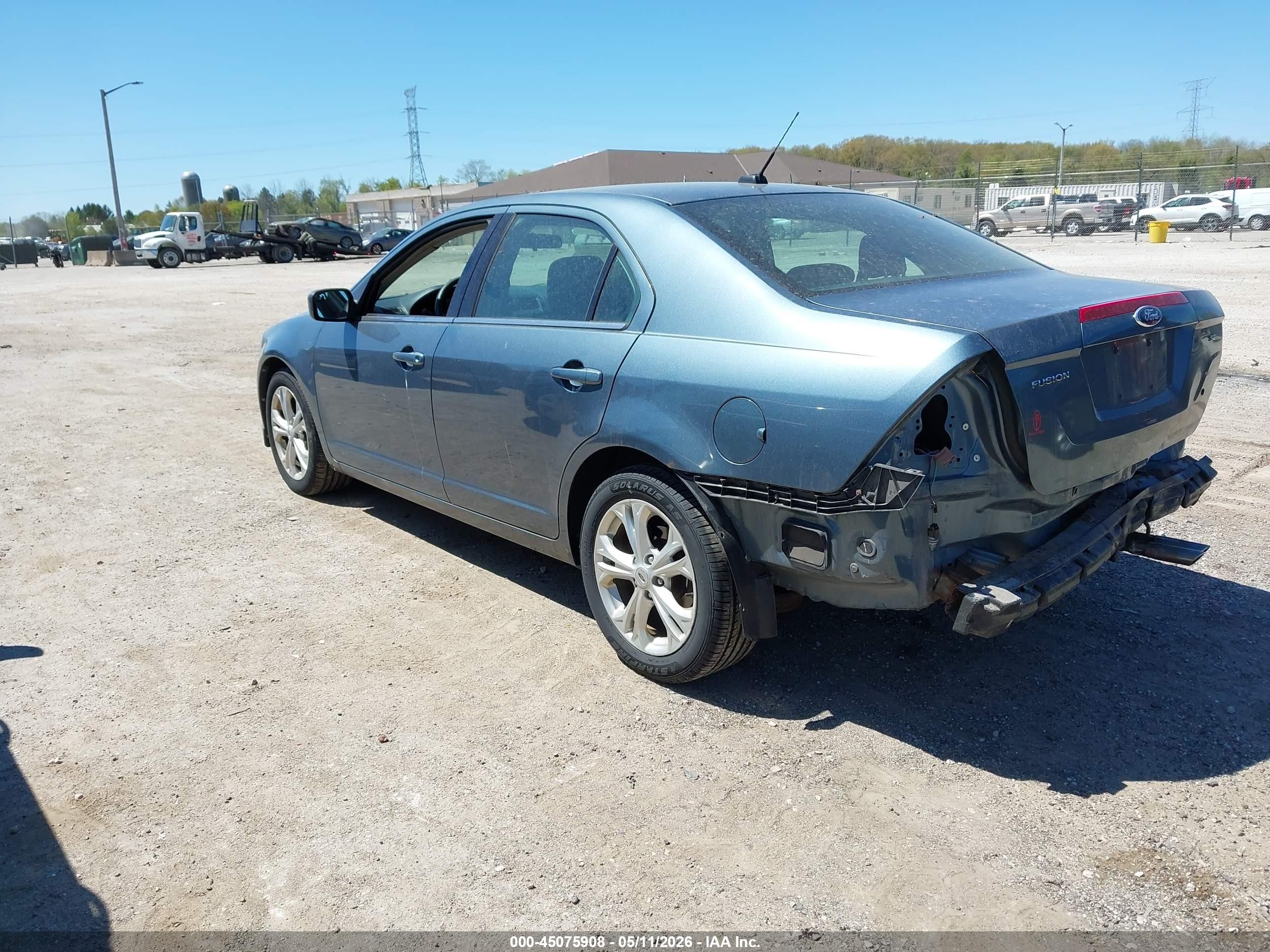2012 Ford Fusion Se Blue vin: 3FAHP0HA4CR325868