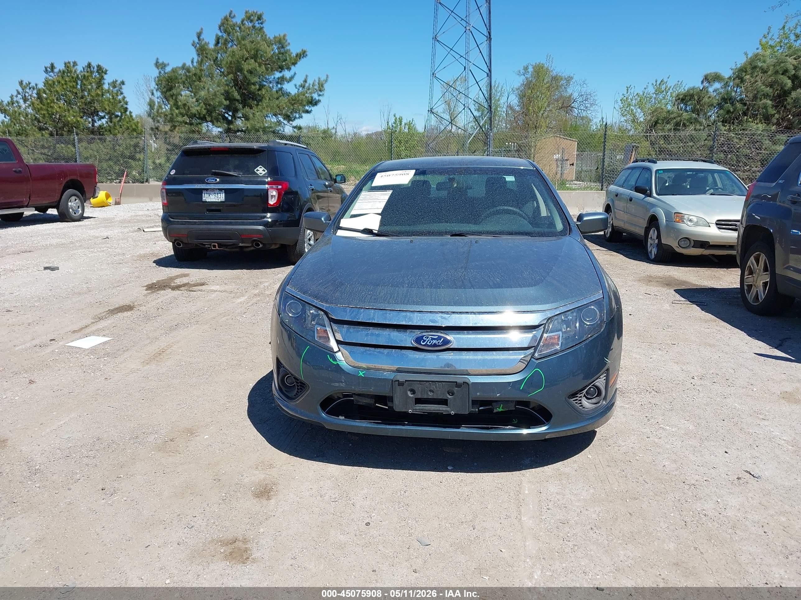 2012 Ford Fusion Se Blue vin: 3FAHP0HA4CR325868