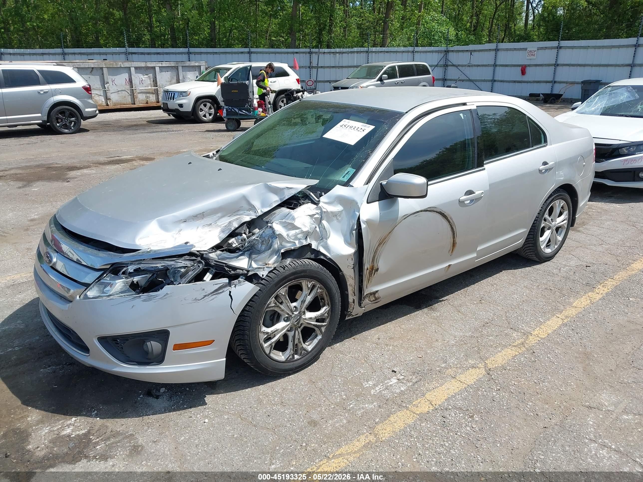 2012 Ford Fusion Se White vin: 3FAHP0HA4CR330889
