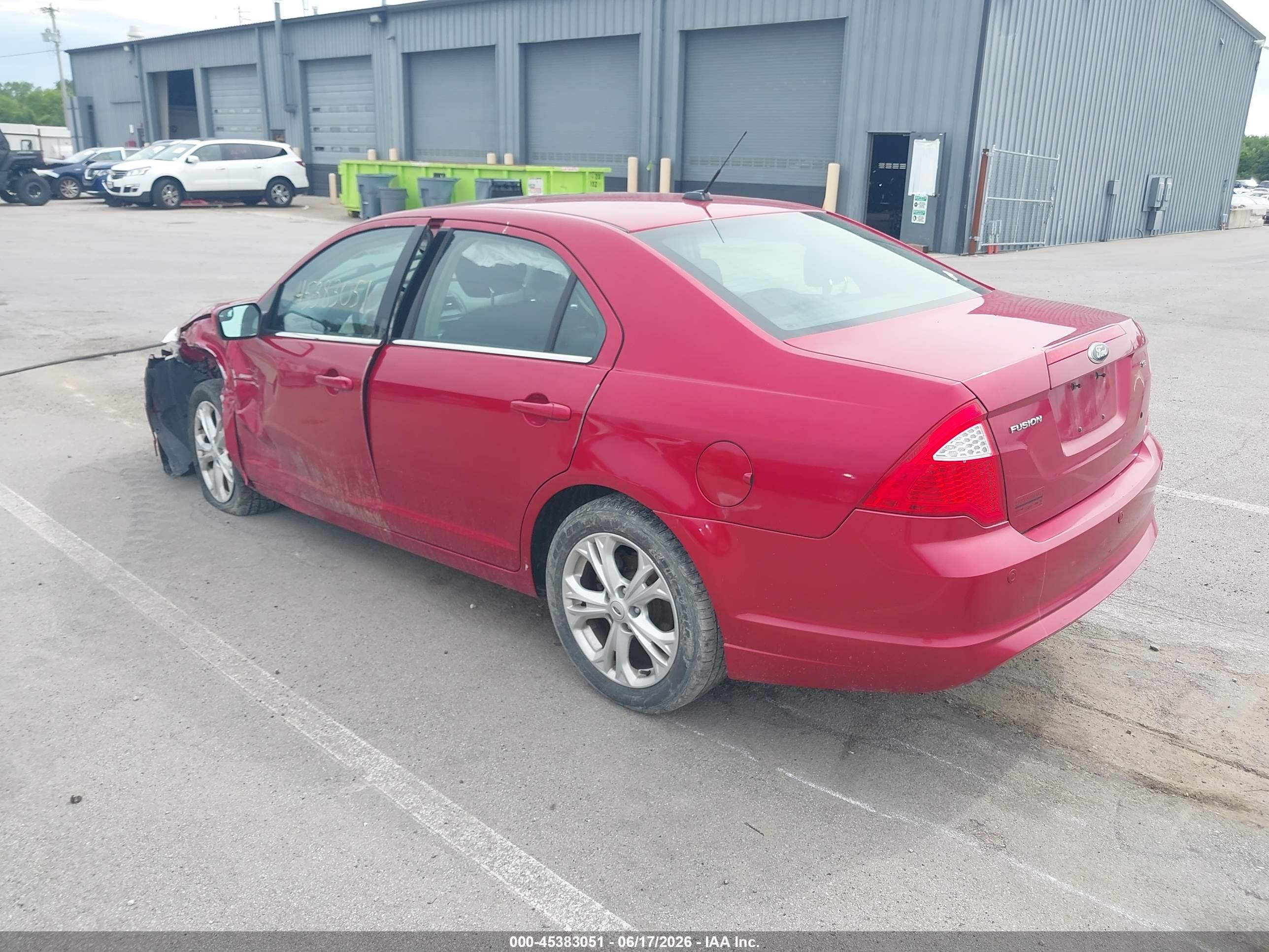 2012 Ford Fusion Se Red vin: 3FAHP0HA4CR349264