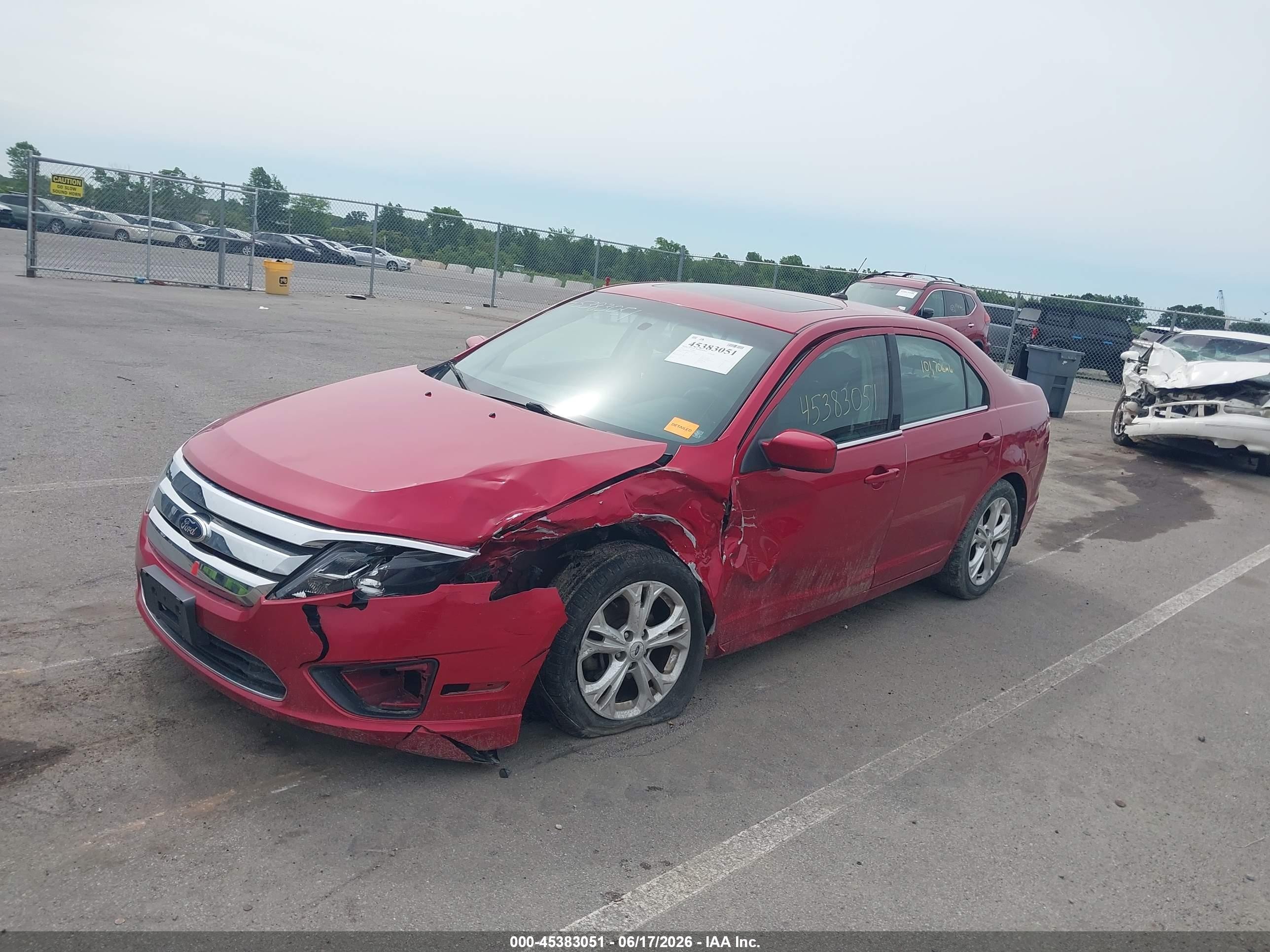 2012 Ford Fusion Se Red vin: 3FAHP0HA4CR349264