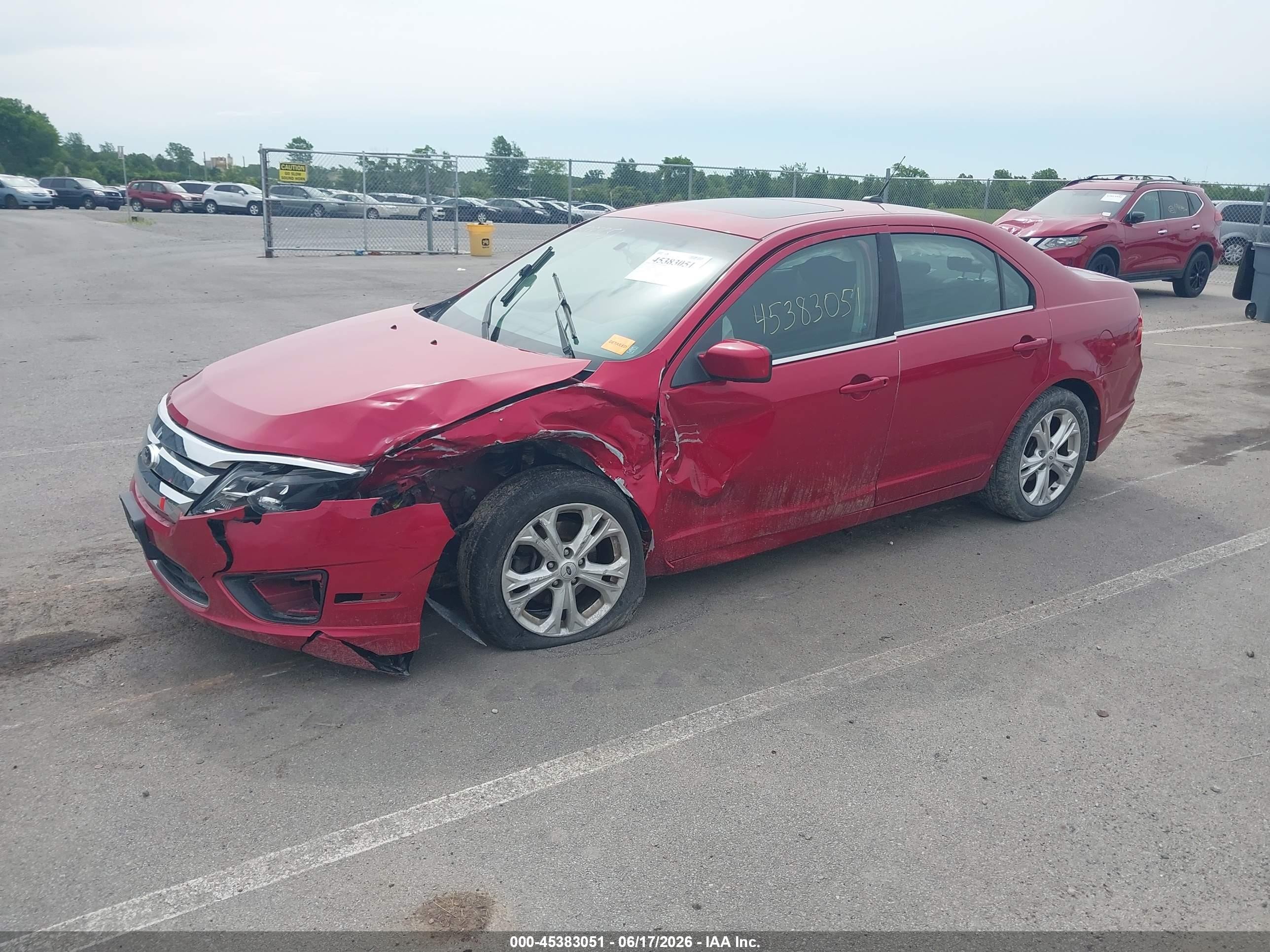 2012 Ford Fusion Se Red vin: 3FAHP0HA4CR349264