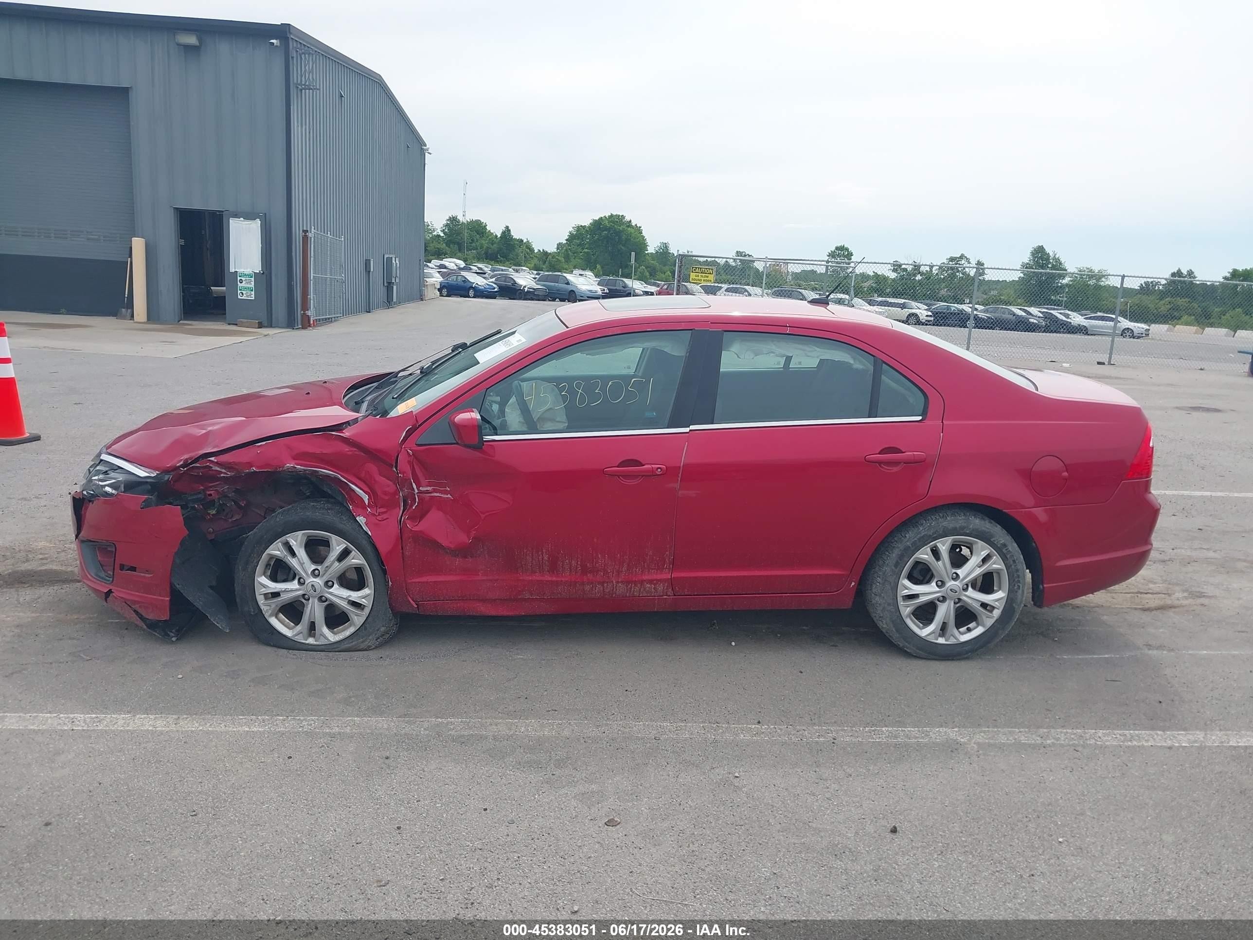 2012 Ford Fusion Se Red vin: 3FAHP0HA4CR349264