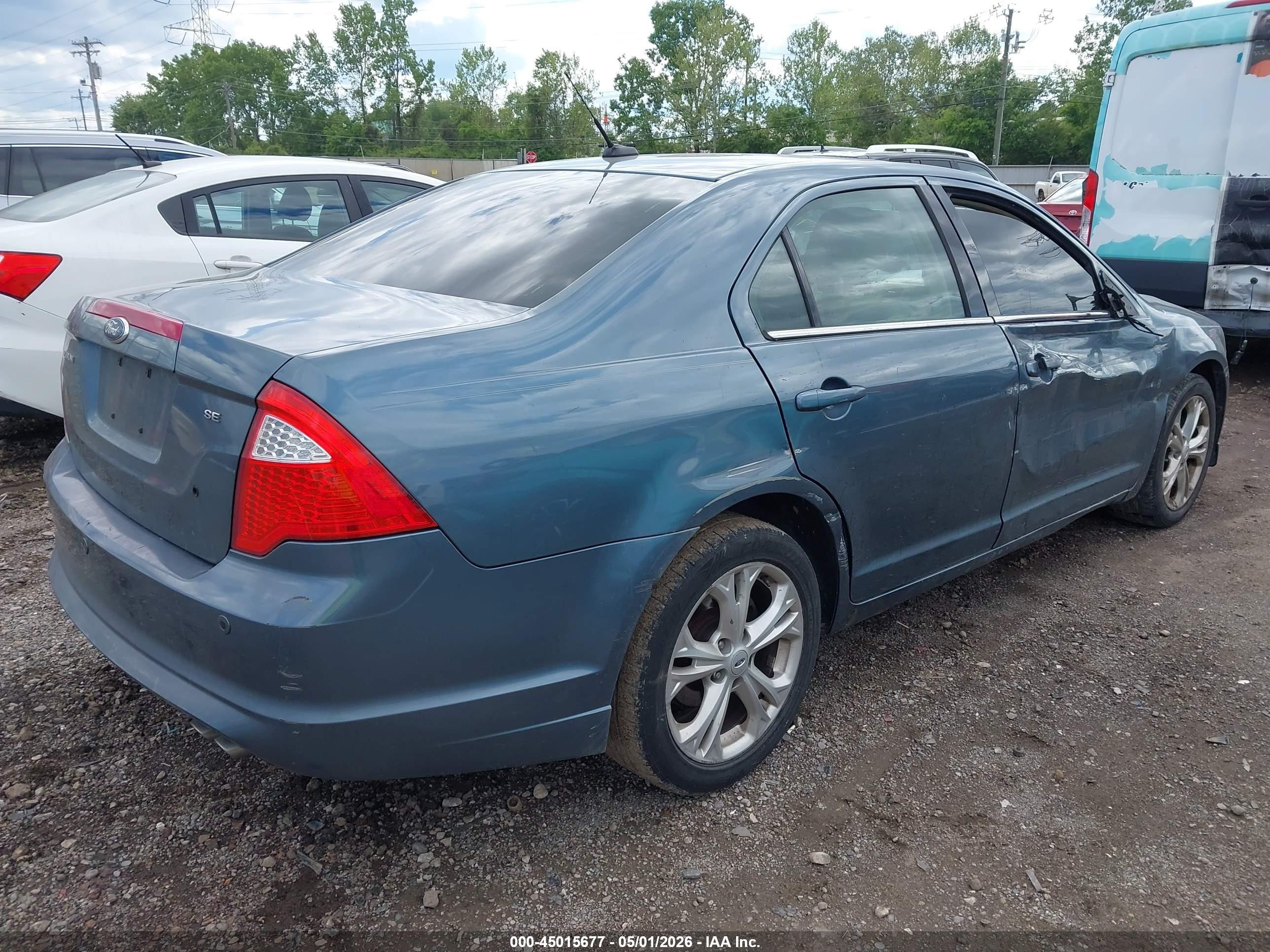 2012 Ford Fusion Se Синий vin: 3FAHP0HA4CR358952