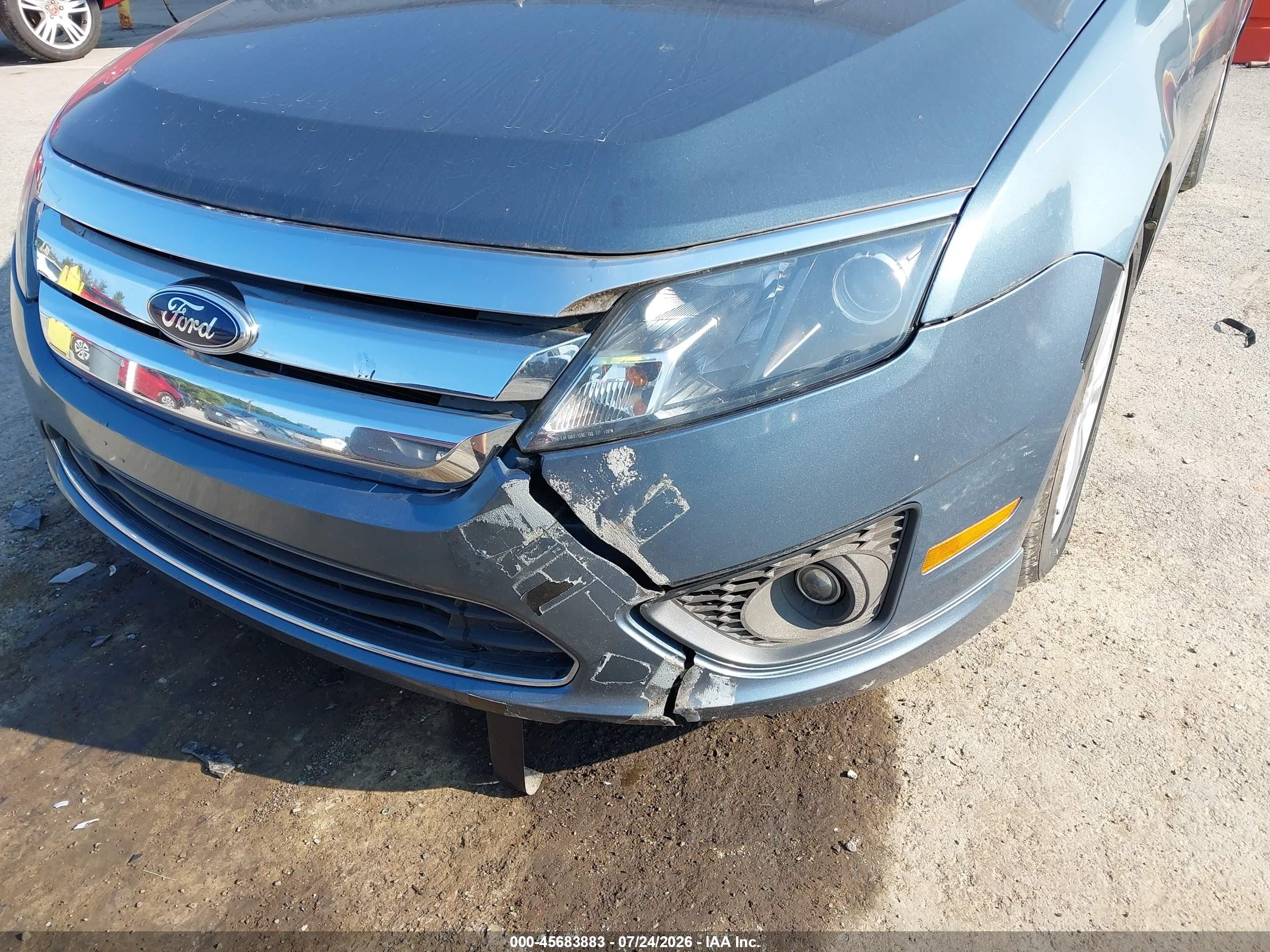 2012 Ford Fusion Se Light Blue vin: 3FAHP0HA4CR374472