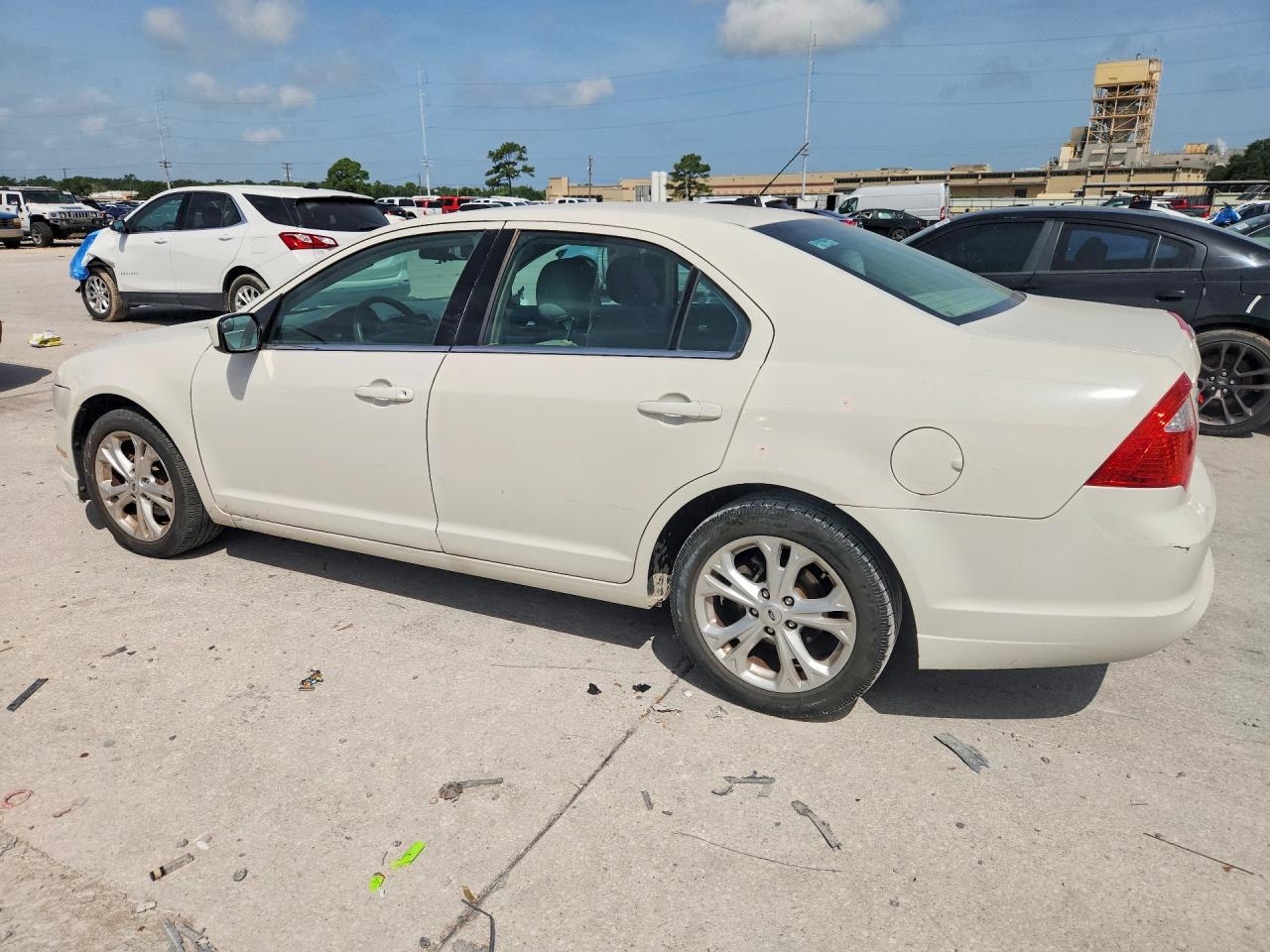 2012 Ford Fusion Se White vin: 3FAHP0HA4CR380546