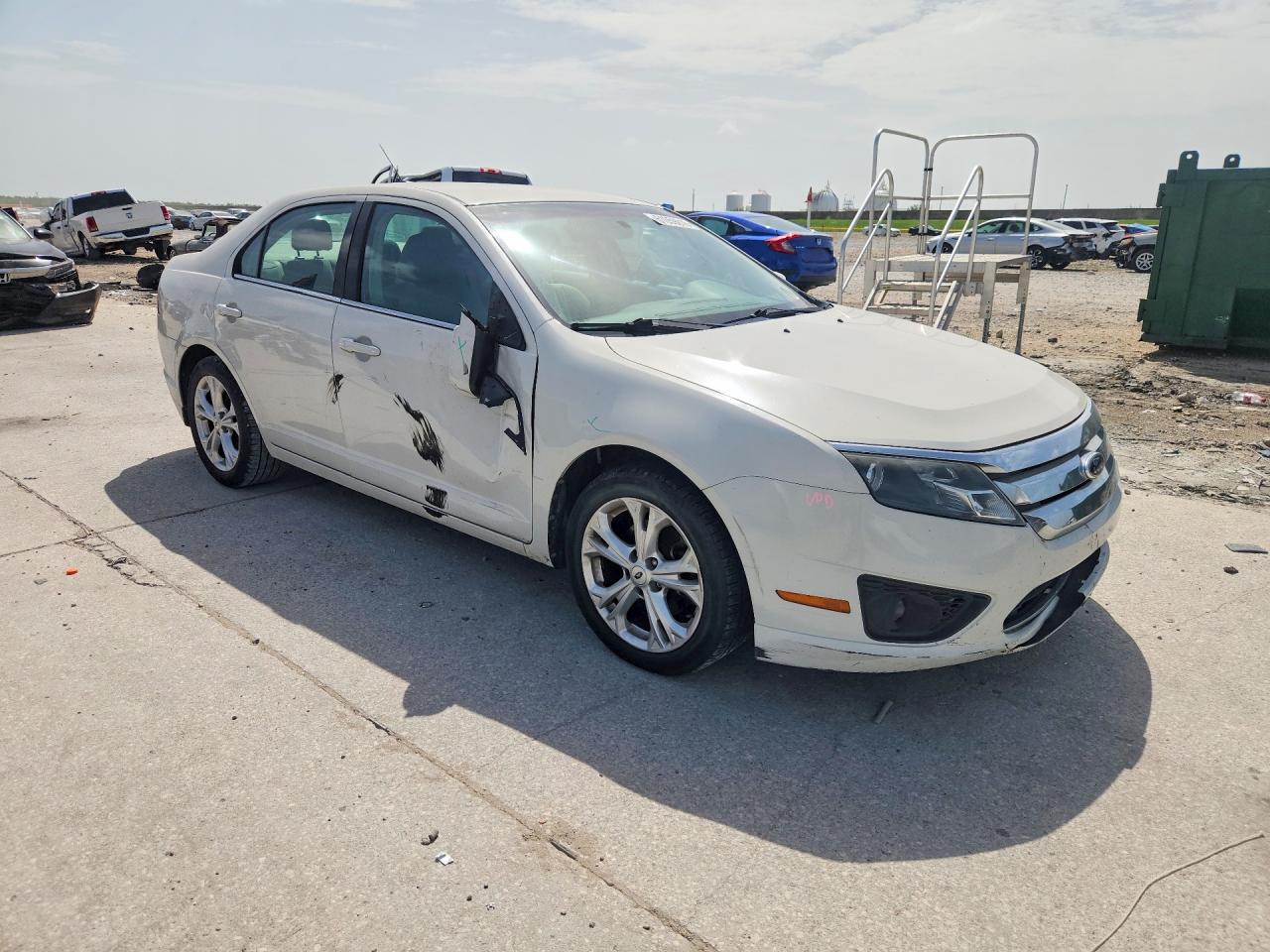 2012 Ford Fusion Se White vin: 3FAHP0HA4CR380546