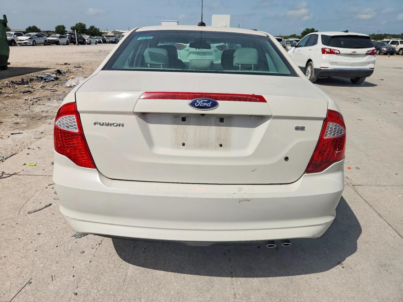 2012 Ford Fusion Se White vin: 3FAHP0HA4CR380546