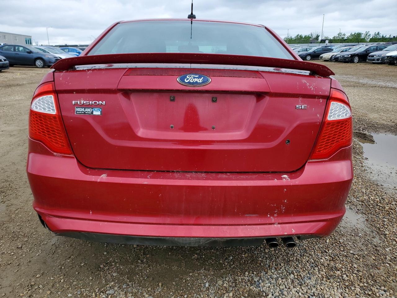 2012 Ford Fusion Se Red vin: 3FAHP0HA4CR384497
