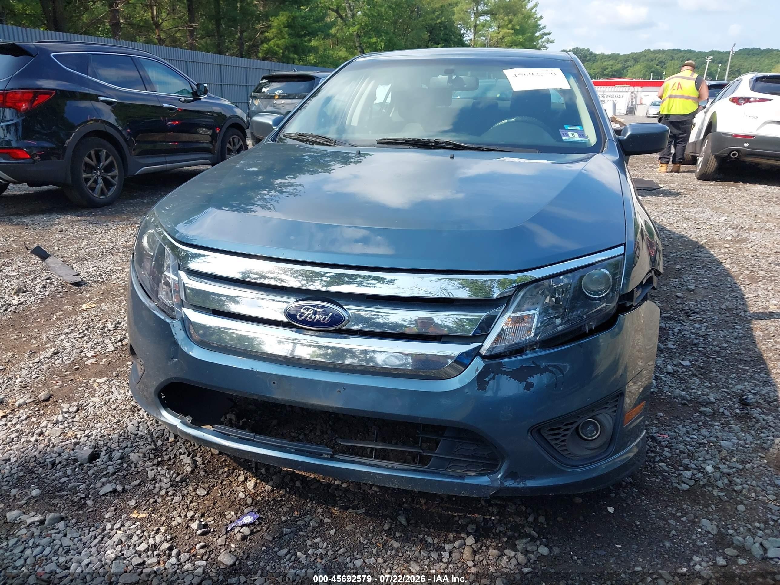 2012 Ford Fusion Se Blue vin: 3FAHP0HA4CR387237