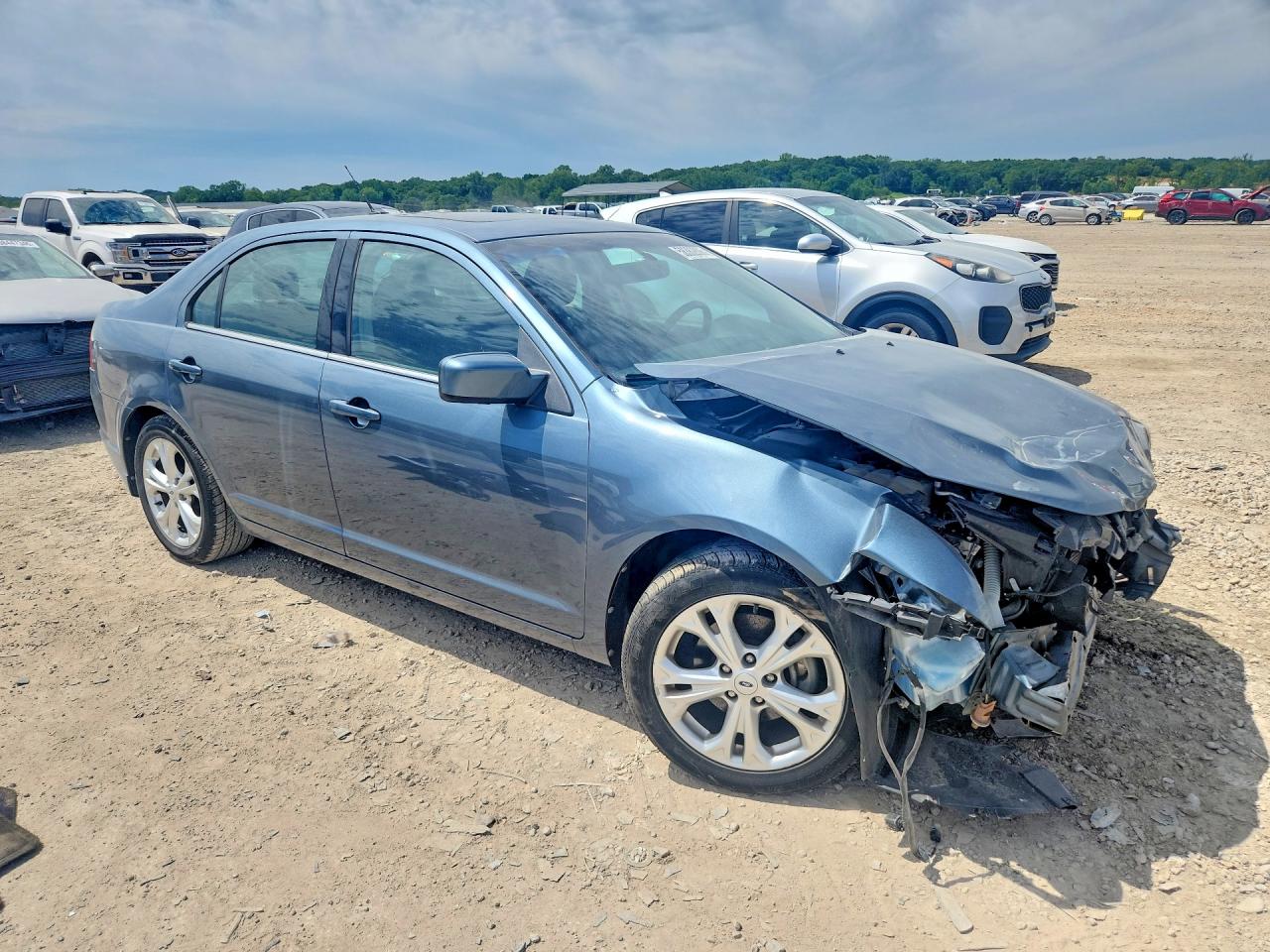 2012 Ford Fusion Se Blue vin: 3FAHP0HA4CR395953