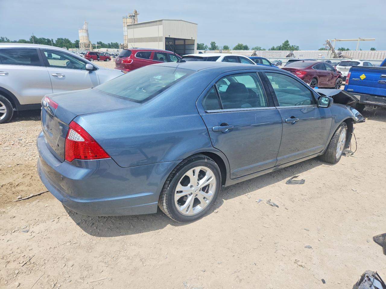 2012 Ford Fusion Se Blue vin: 3FAHP0HA4CR395953