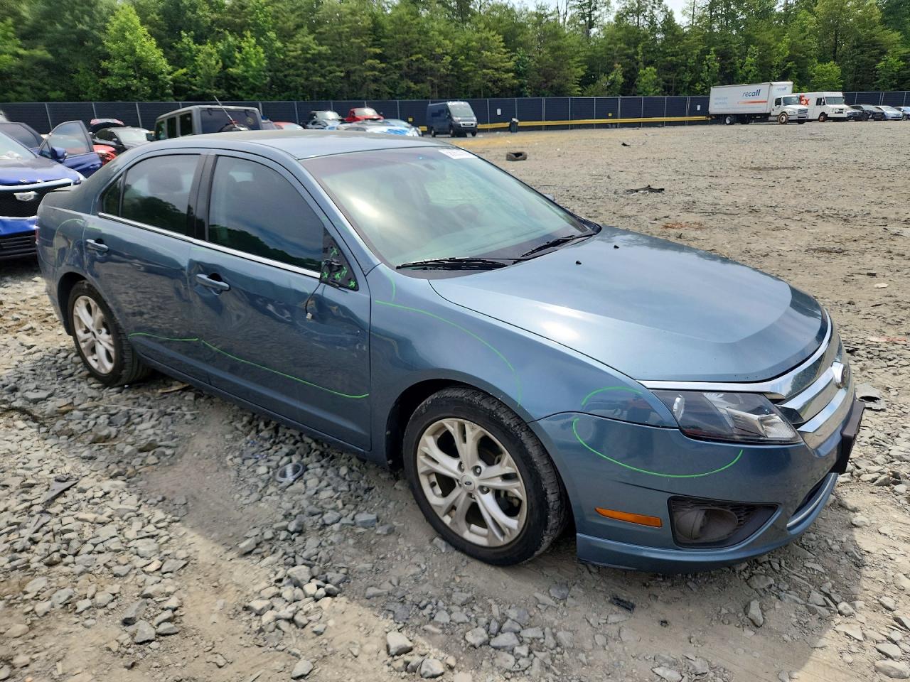 2012 Ford Fusion Se Gray vin: 3FAHP0HA4CR414212