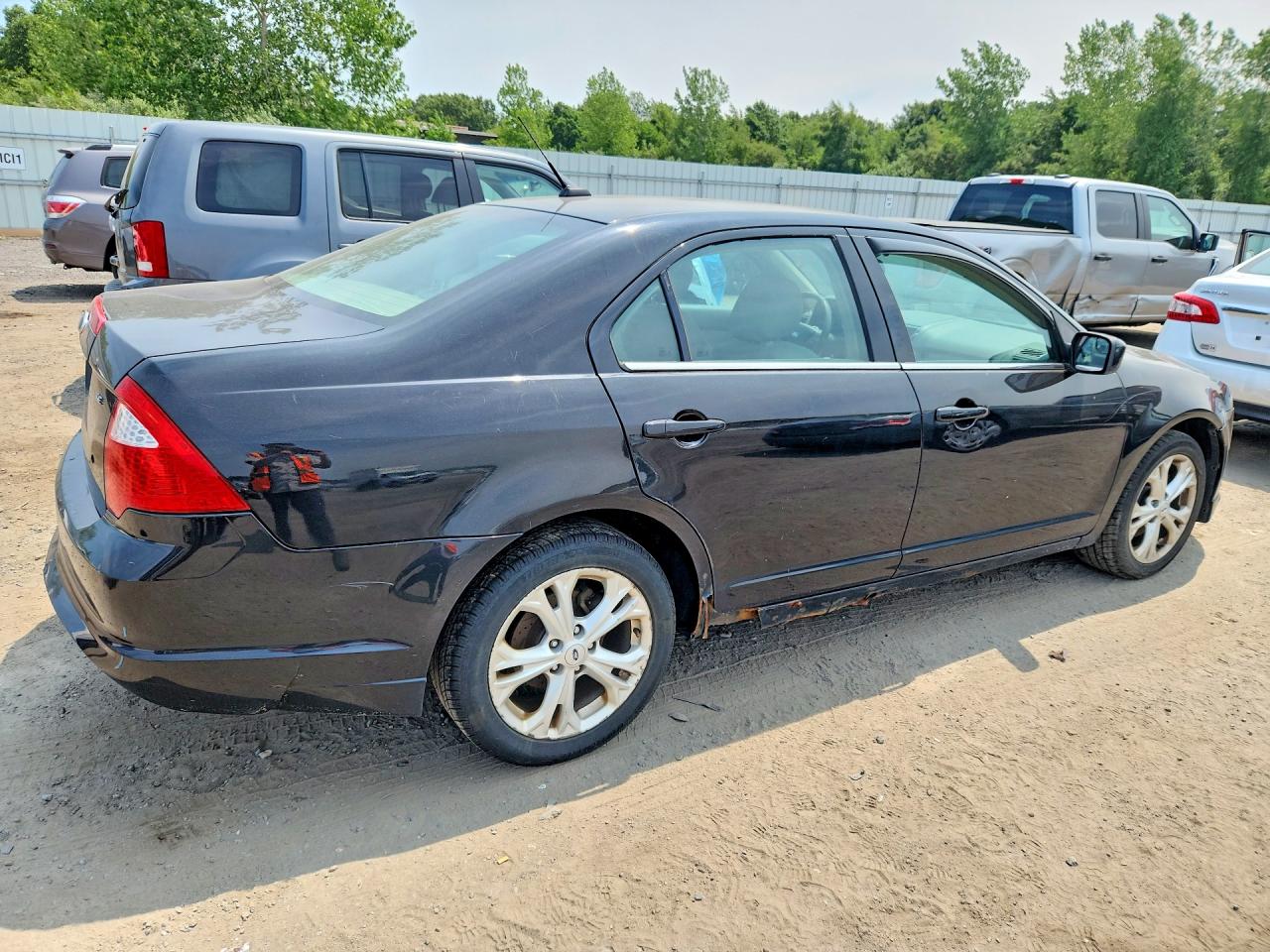 2012 Ford Fusion Se Black vin: 3FAHP0HA4CR418762