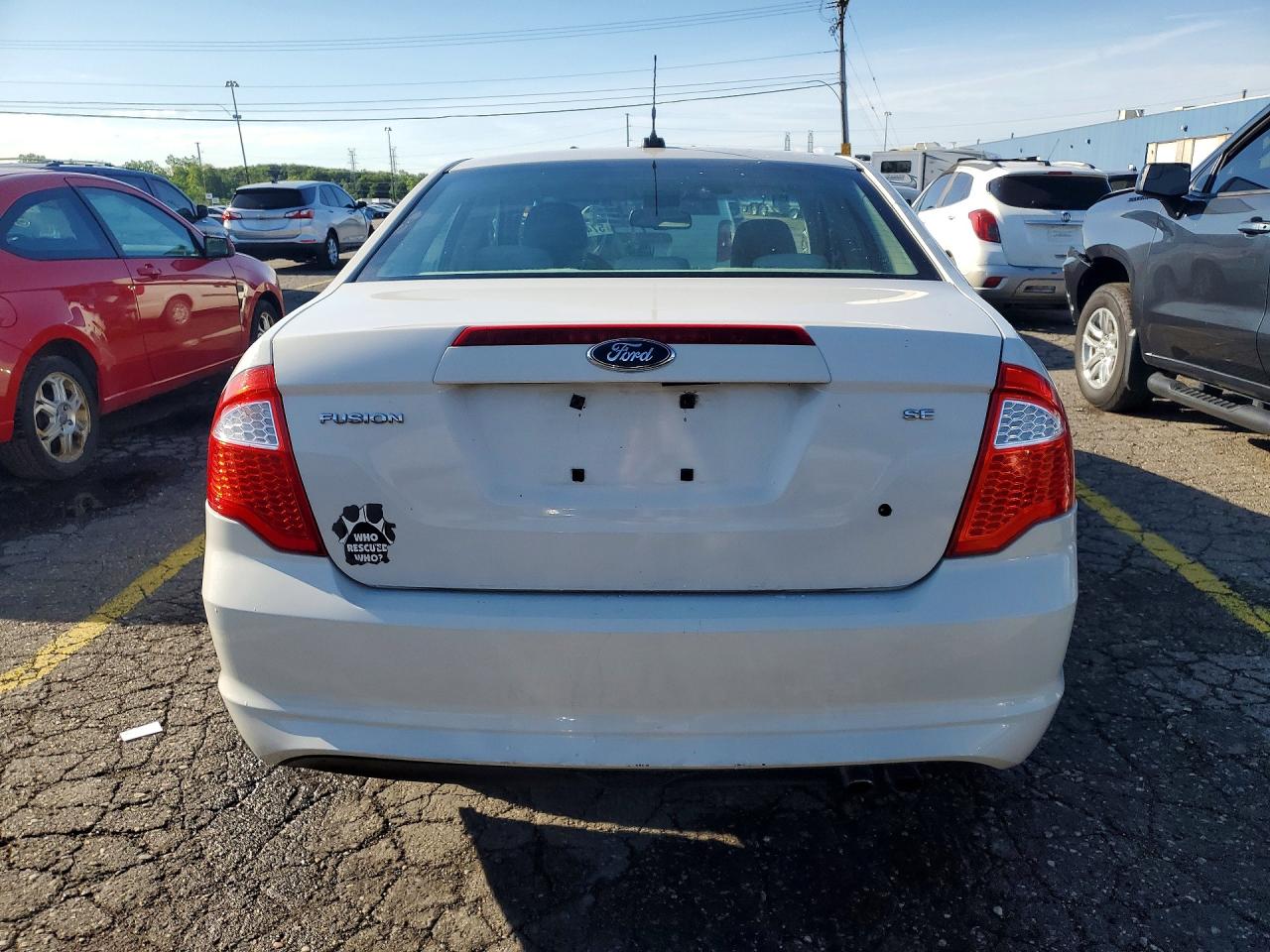 2010 Ford Fusion Se White vin: 3FAHP0HA5AR169076