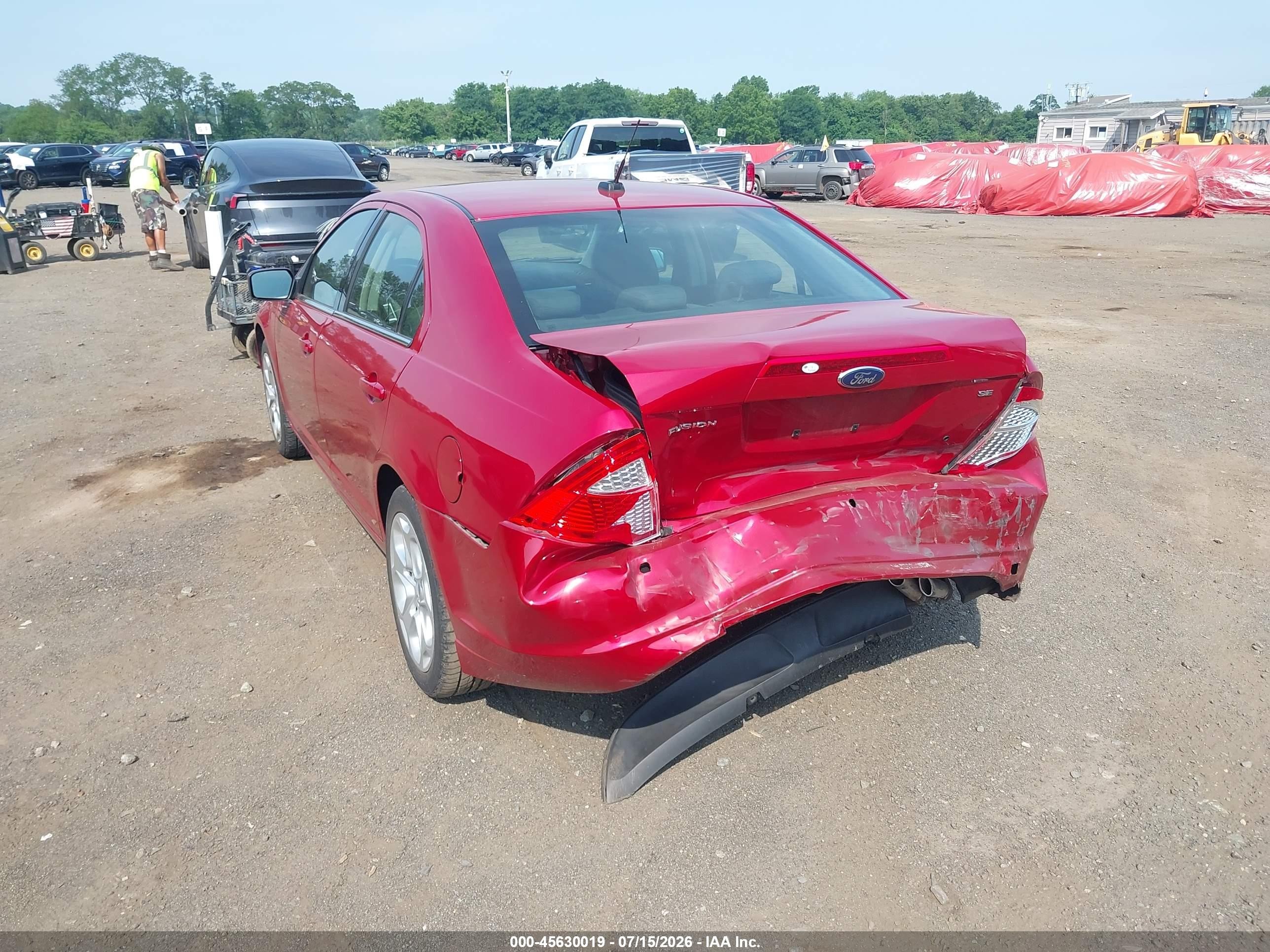 2010 Ford Fusion Se Red vin: 3FAHP0HA5AR205574