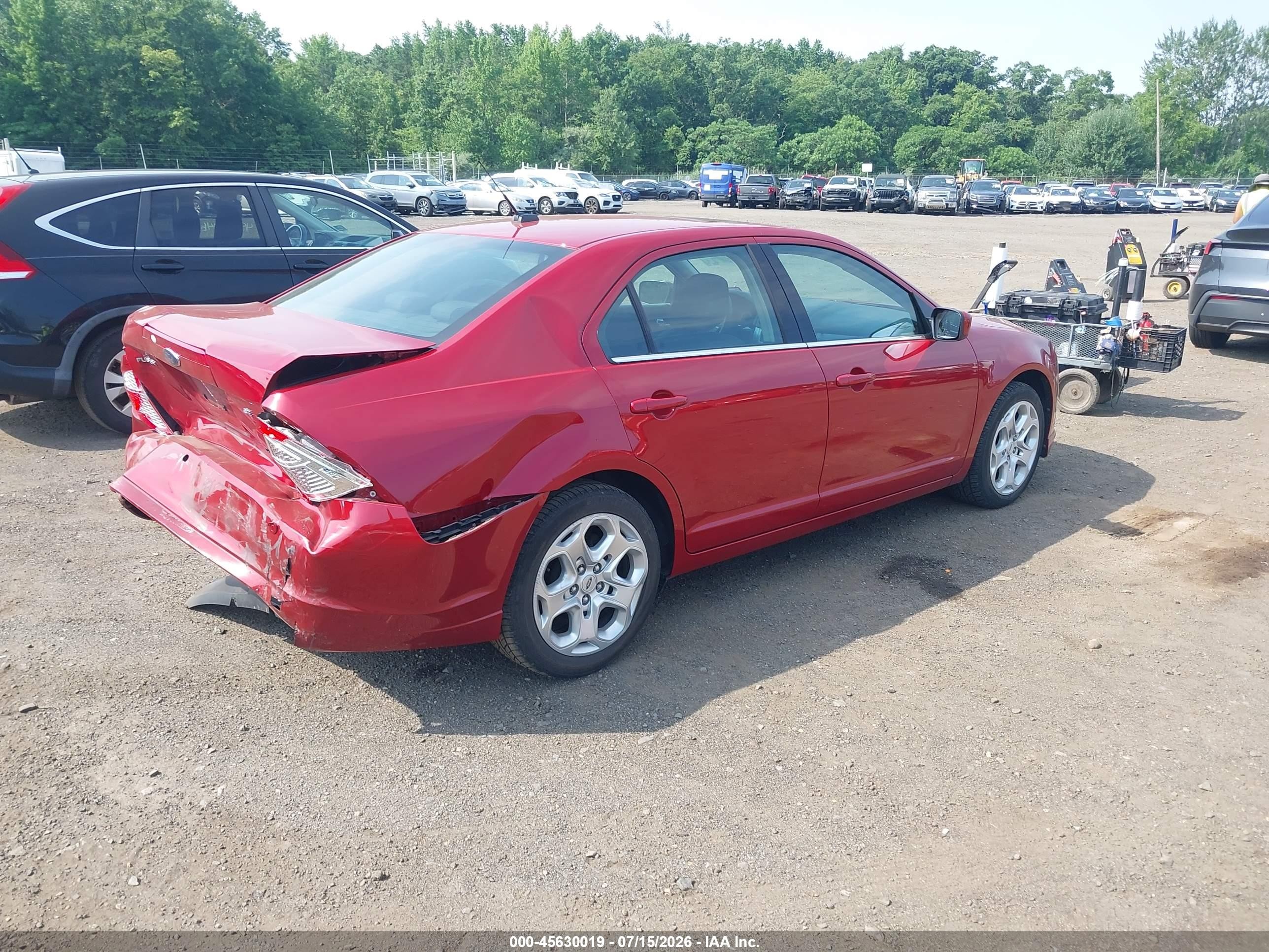 2010 Ford Fusion Se Red vin: 3FAHP0HA5AR205574