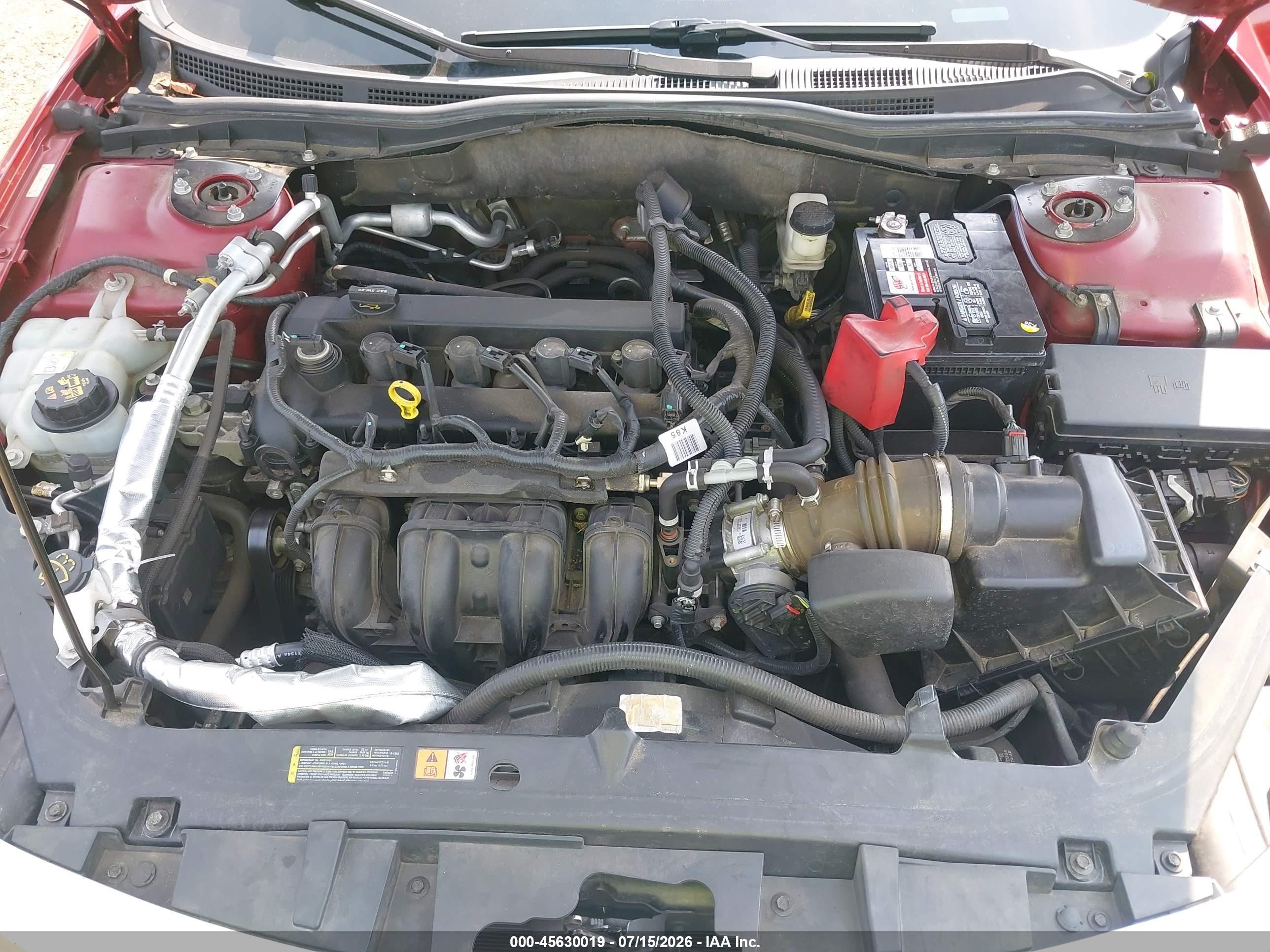 2010 Ford Fusion Se Red vin: 3FAHP0HA5AR205574