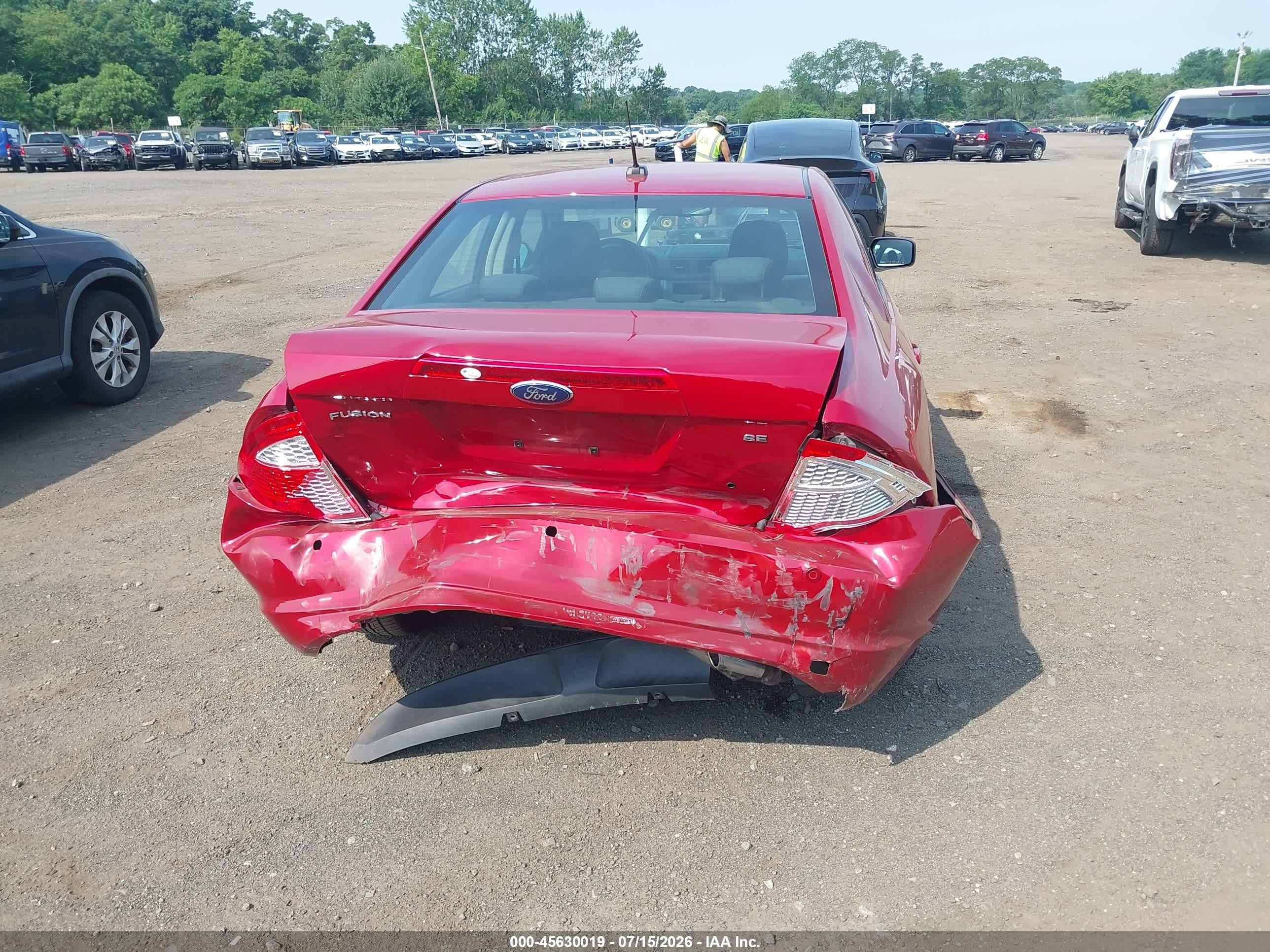 2010 Ford Fusion Se Red vin: 3FAHP0HA5AR205574