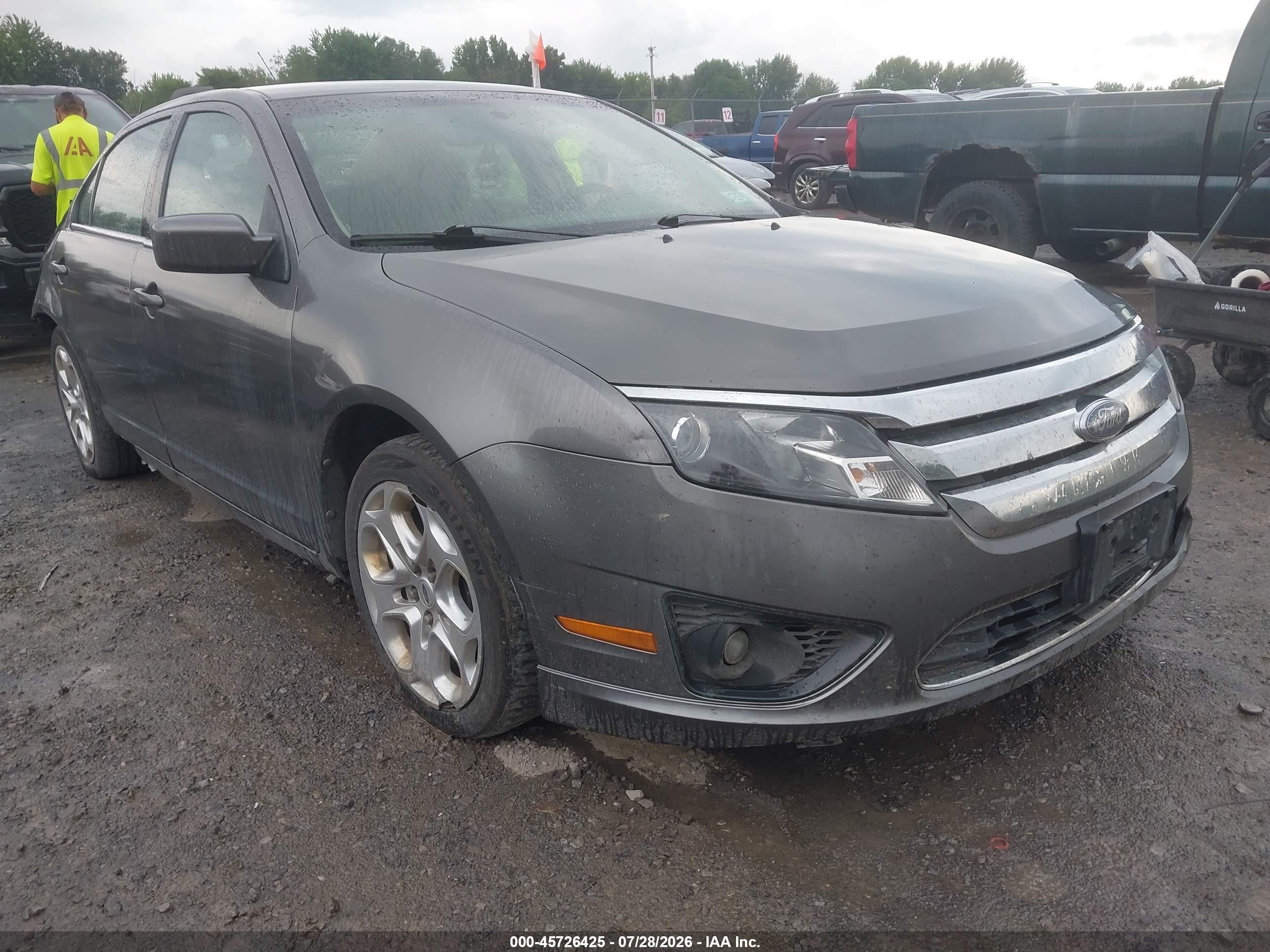 2010 Ford Fusion Se Gray vin: 3FAHP0HA5AR242009