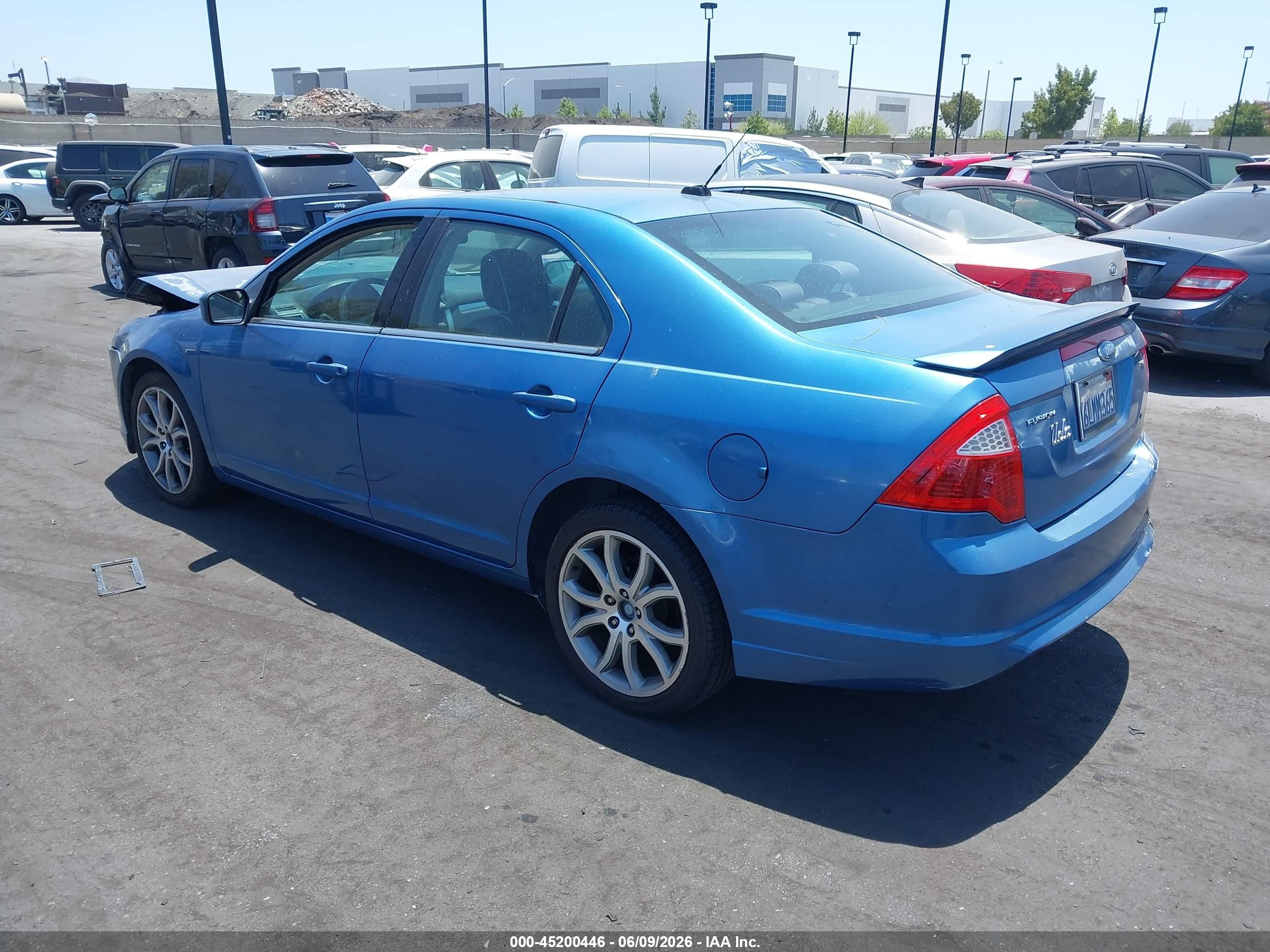 2010 Ford Fusion Se Blue vin: 3FAHP0HA5AR260817
