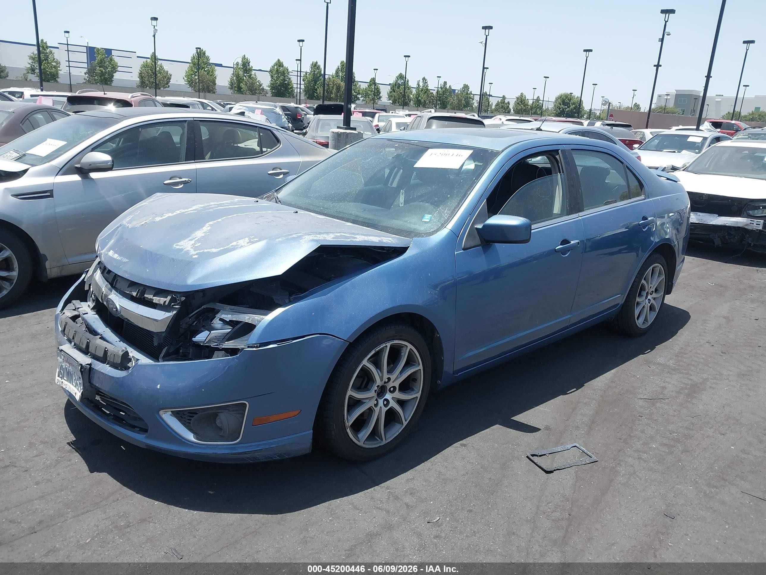 2010 Ford Fusion Se Blue vin: 3FAHP0HA5AR260817