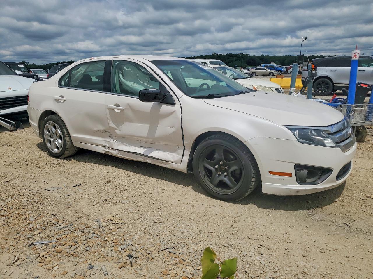 2010 Ford Fusion Se White vin: 3FAHP0HA5AR355121