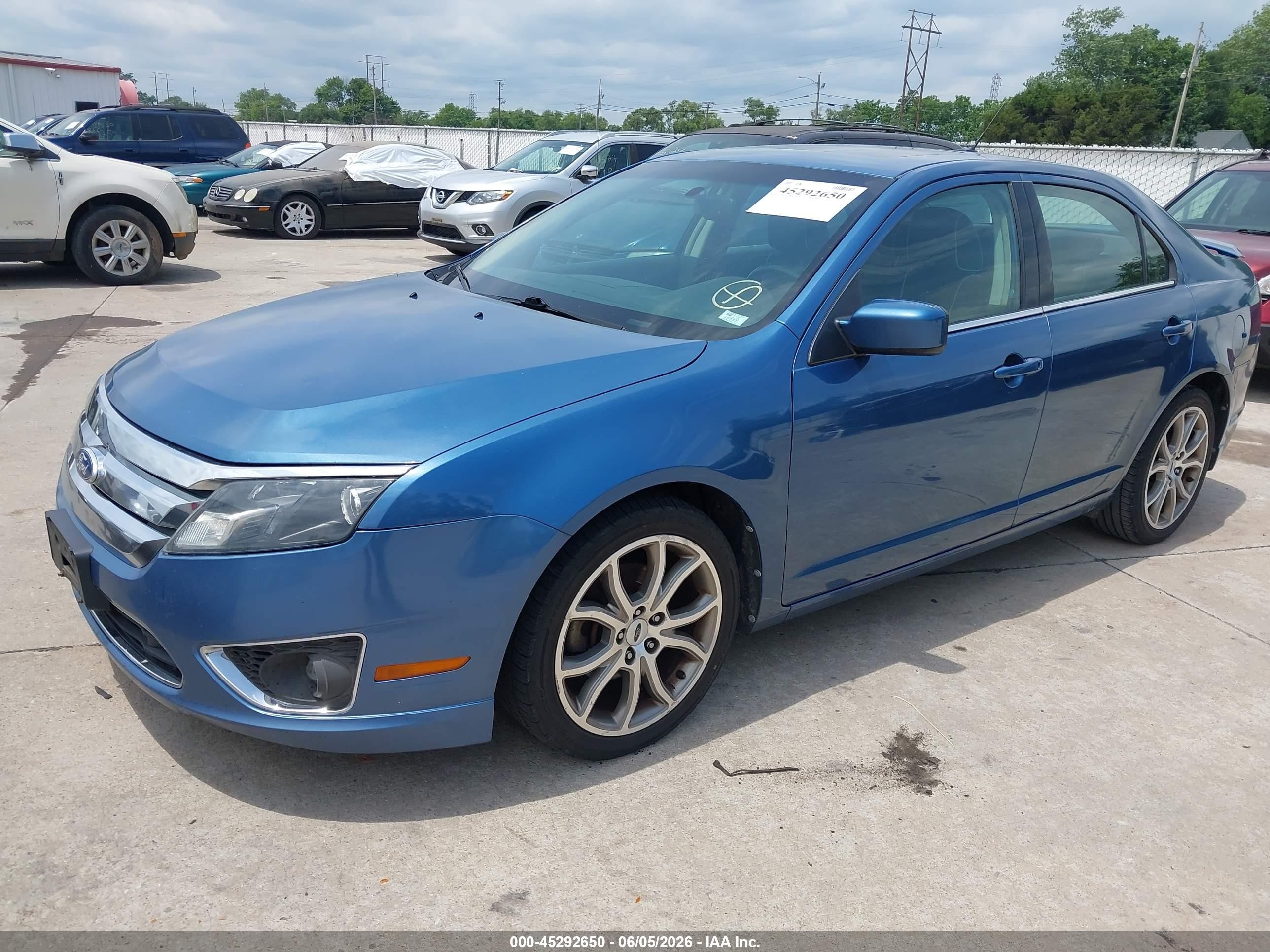 2010 Ford Fusion Se Blue vin: 3FAHP0HA5AR365891